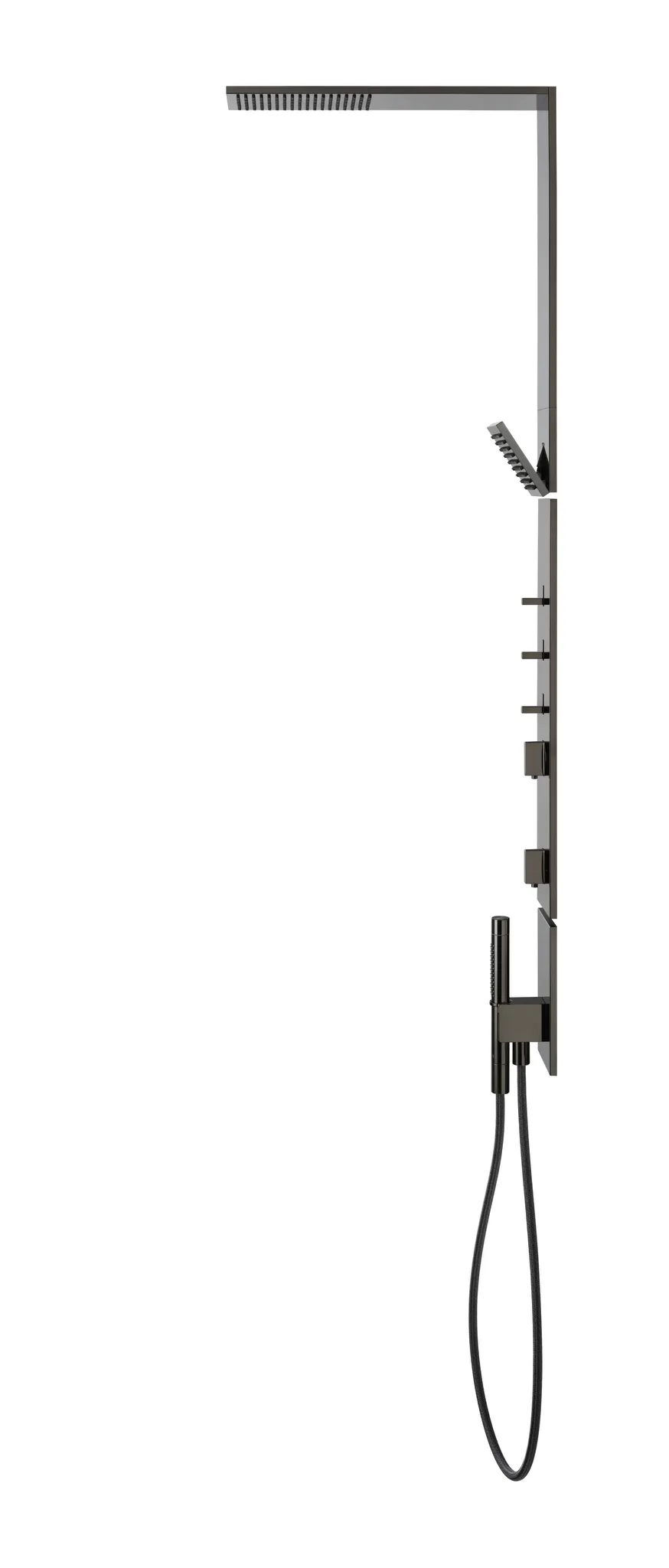 AXOR ShowerComposition Duschpaneel mit Thermostat, Kopfbrause 110/220 1jet und Schulterbrause Chrom