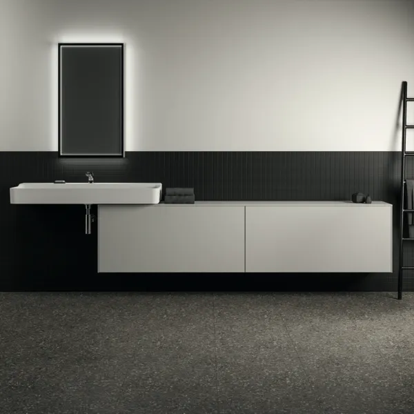 Ideal Standard Waschtischunterschrank „Conca“ 238,7 × 55 × 37,3 cm Weiß matt lackiert