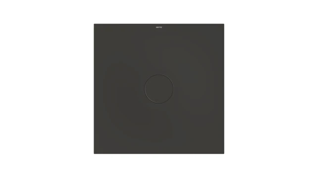 Bette quadrat Duschwanne „BetteAir“ 900 × 900 mm mit BetteAntirutsch Pro, ohne Oberflächenveredelung, mit Minimum-Wannenträger, in Anthracite