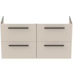 Ideal Standard i.life A Möbeldoppel-Waschtischunterschrank Sandbeige matt 1200x440x630mm 4 Auszüge Softclose Ideal Standard i.life A Möbeldoppel-Waschtischunterschrank Sandbeige matt 1200x440x630mm 4 Auszüge Softclose