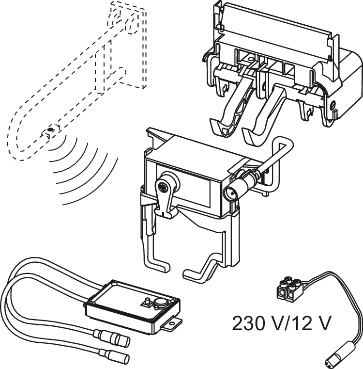 planus WC-Fernauslösung Funk für Stützklappgriffe, 12 V-Netz planus WC-Fernauslösung Funk für Stützklappgriffe, 12 V-Netz