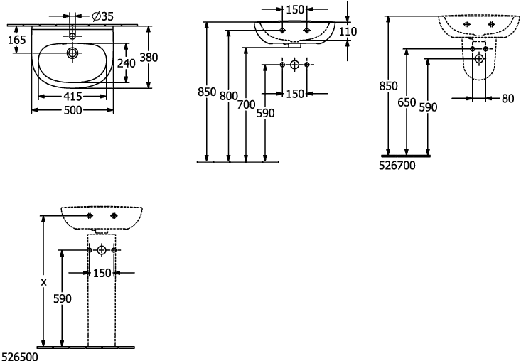 Ablaufhaube O.novo 526700, 210 x 230 x 270 mm, Weiß Alpin Ablaufhaube O.novo 526700, 210 x 230 x 270 mm, Weiß Alpin