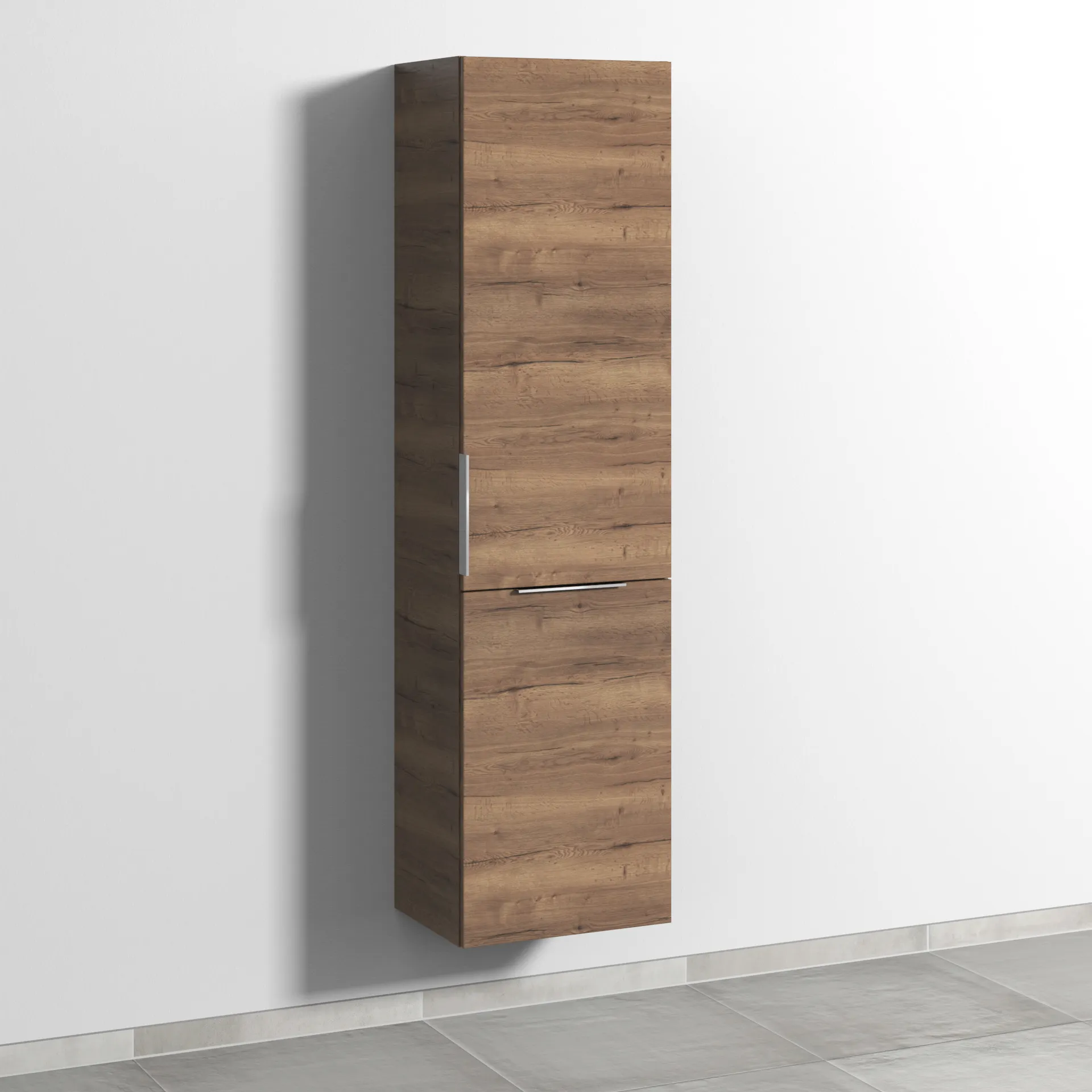 Sanipa Stauraumschrank „3way“ 450 × 1700 × 345 mm Anschlag rechts, in Eiche Tabak, Anschlag rechts