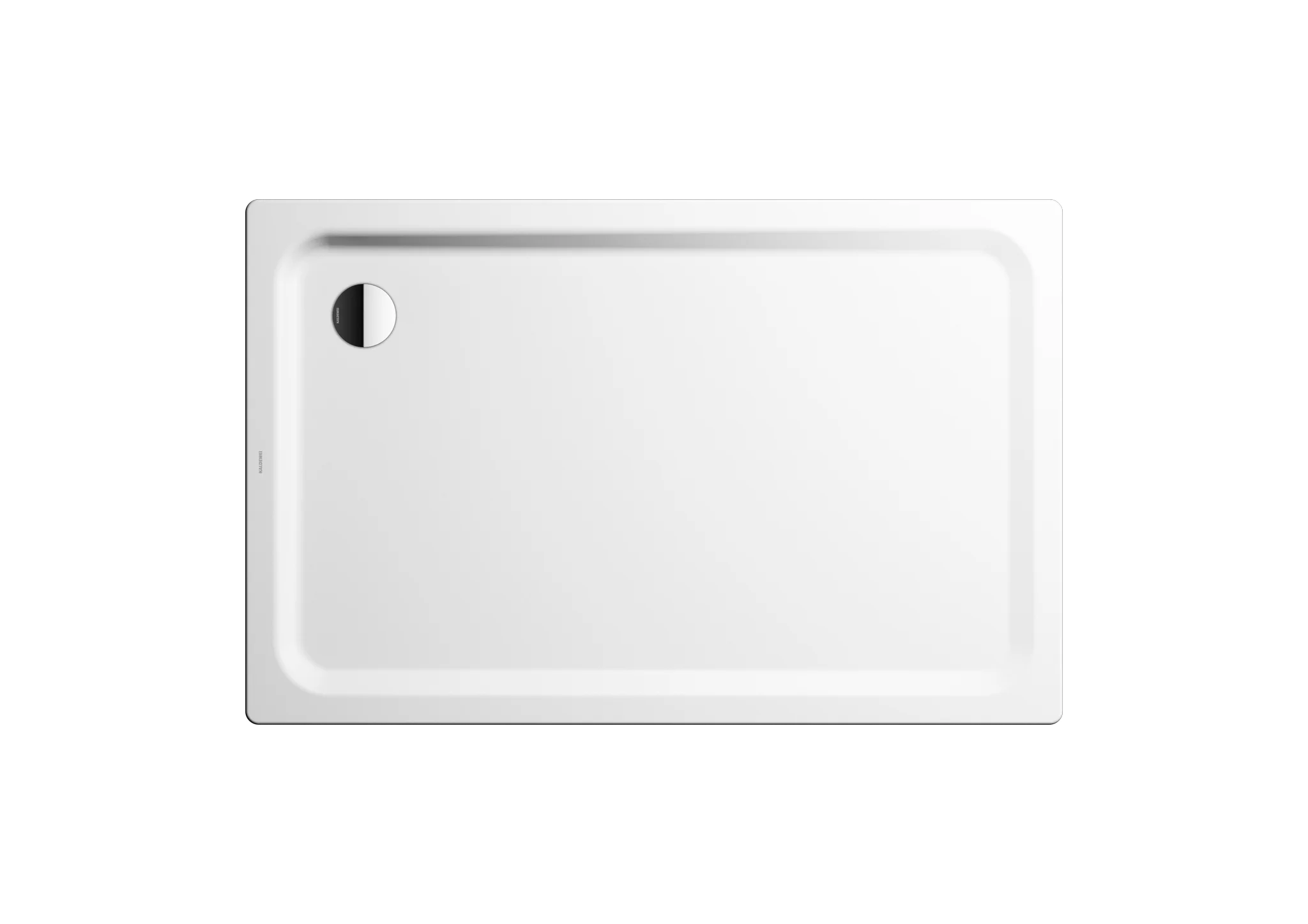 Kaldewei rechteck Duschwanne „Superplan Classic“ 100 × 140 cm ohne Oberflächenbeschichtung, mit Invisible Grip, in cool grey 30