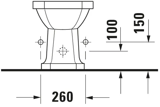 Duravit Stand-Bidet „1930“, Befestigung sichtbar 35,5 × 60 × 39 cm Duravit Stand-Bidet „1930“, Befestigung sichtbar 35,5 × 60 × 39 cm