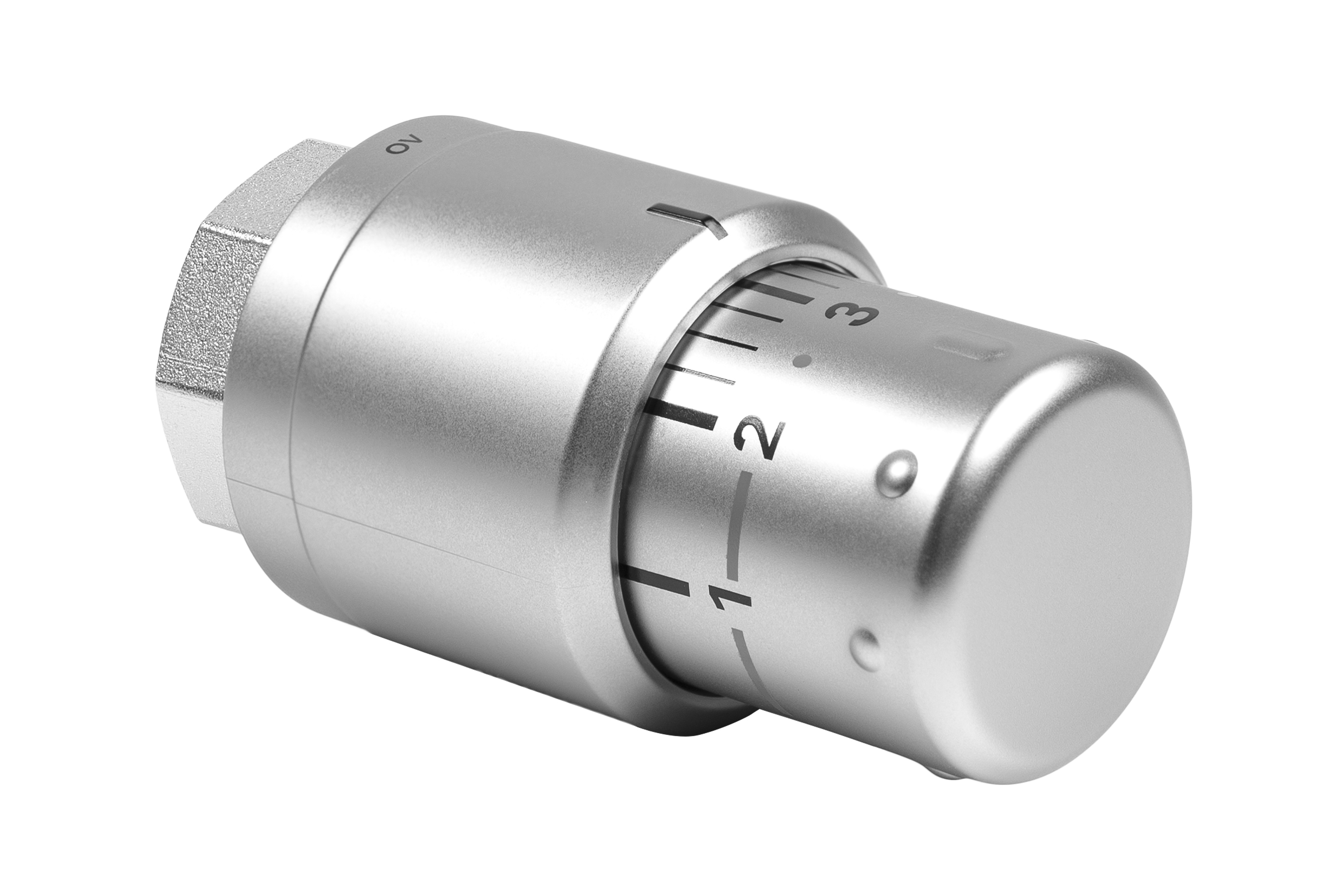 Kermi Thermostatkopf in Edelstahl look Kermi Thermostatkopf in Edelstahl look