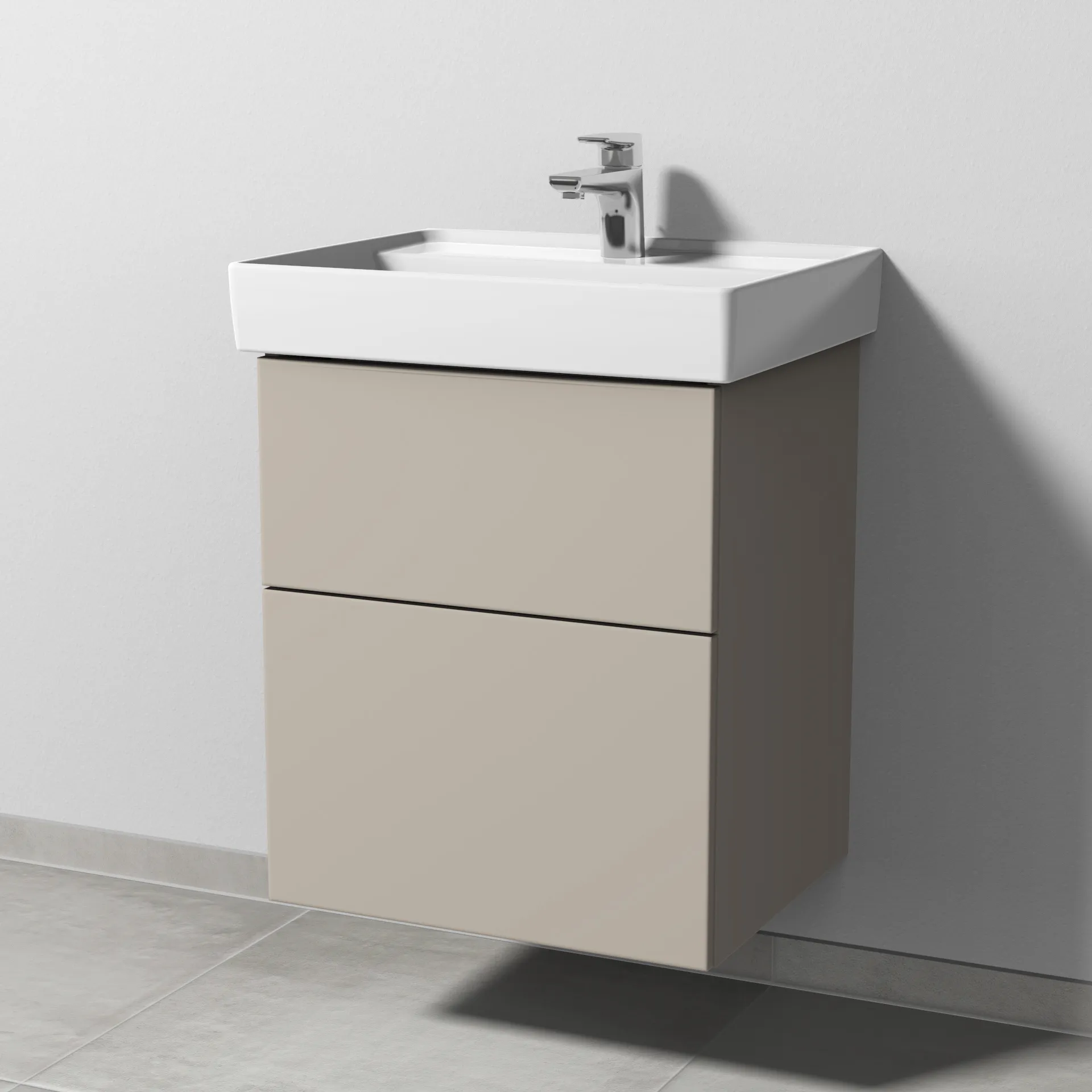 Sanipa Waschtischunterschrank „3way“ 500 × 588 × 417 mm in Kaschmir (matt) Sanipa Waschtischunterschrank „3way“ 500 × 588 × 417 mm in Kaschmir (matt)