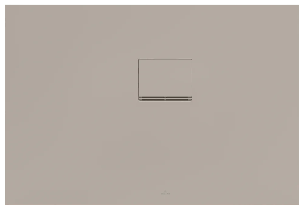 Villeroy & Boch Squaro Infinity Duschwanne 1100x700x40mm, Quaryl, Eck-Einbau rechts, AL Almond