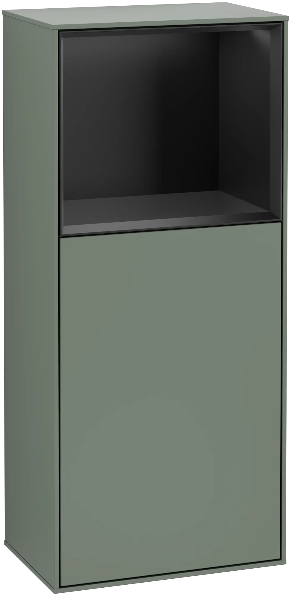 Villeroy & Boch Finion Seitenschrank F50 418x936x270mm Olive Matt Lacquer / Black Matt Lacquer