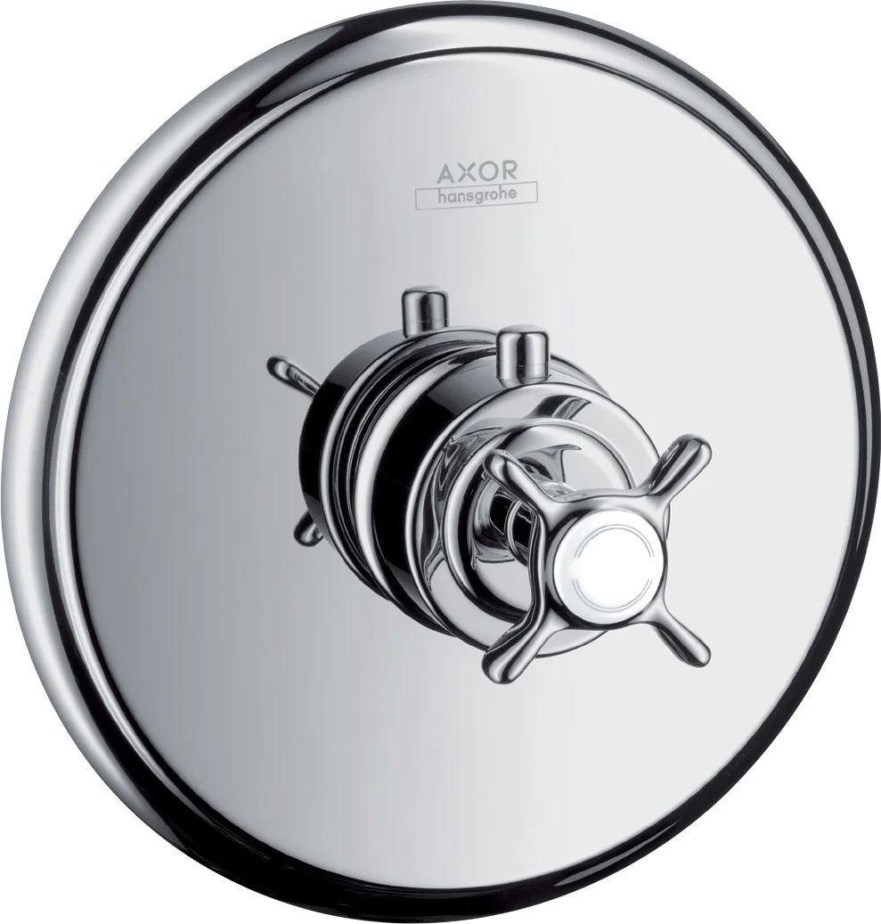 Hansgrohe AXOR Montreux Thermostat Unterputz HighFlow mit Kreuzgriff, Chrom