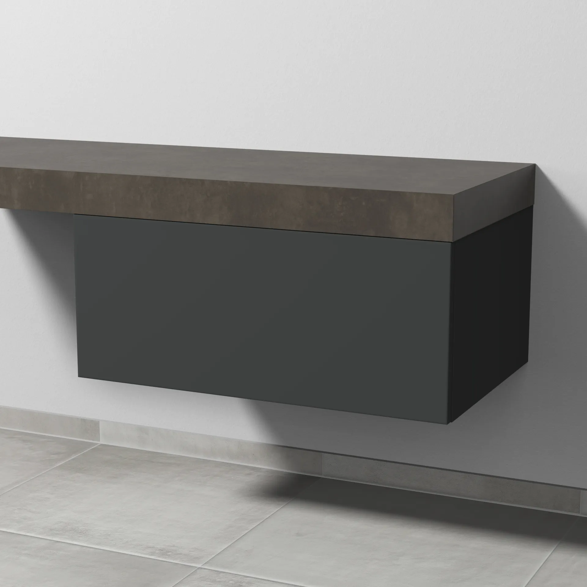 Sanipa Anbauschrank „2morrow“ 800 × 340 × 520 mm in Graphit (matt)