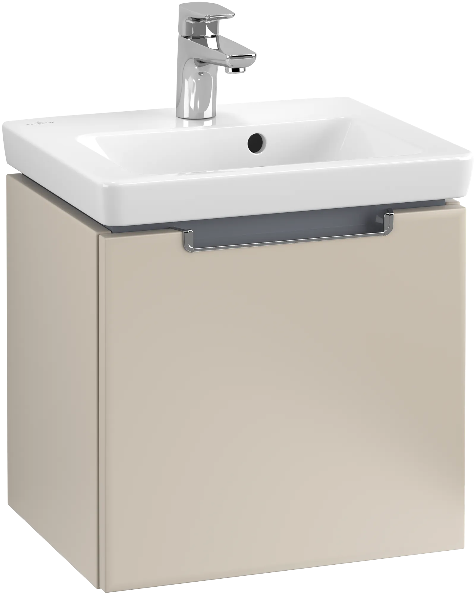 Villeroy & Boch Waschtischunterschrank „Subway 2.0“ 44 × 42 × 35,2 × 35,2 cm Soft Grey, mittig, ohne Beleuchtung