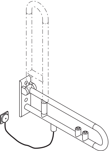 HEWI Stützklappgriff „Serie 801“