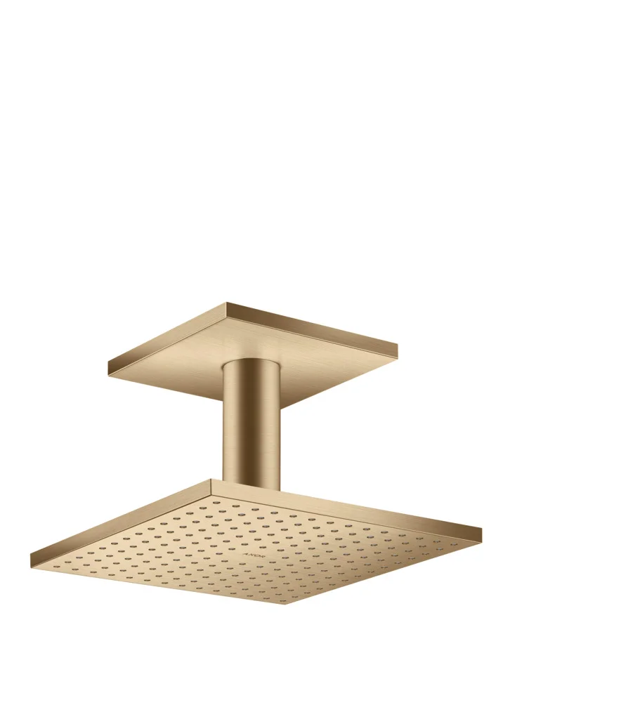 Hansgrohe AXOR ShowerSolutions Kopfbrause 250x250 mm, 2 Strahlarten, Brushed Bronze, Deckenmontage Hansgrohe AXOR ShowerSolutions Kopfbrause 250x250 mm, 2 Strahlarten, Brushed Bronze, Deckenmontage