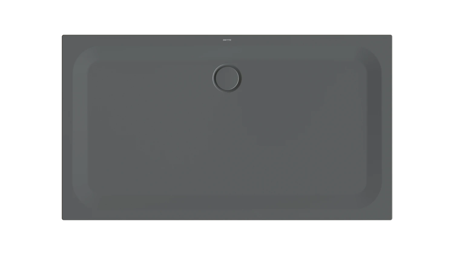 Bette rechteck Duschwanne „BetteUltra“ 1600 × 900 mm ohne Oberflächenbeschichtung, ohne Oberflächenveredelung, ohne Wannenträger, in Raven