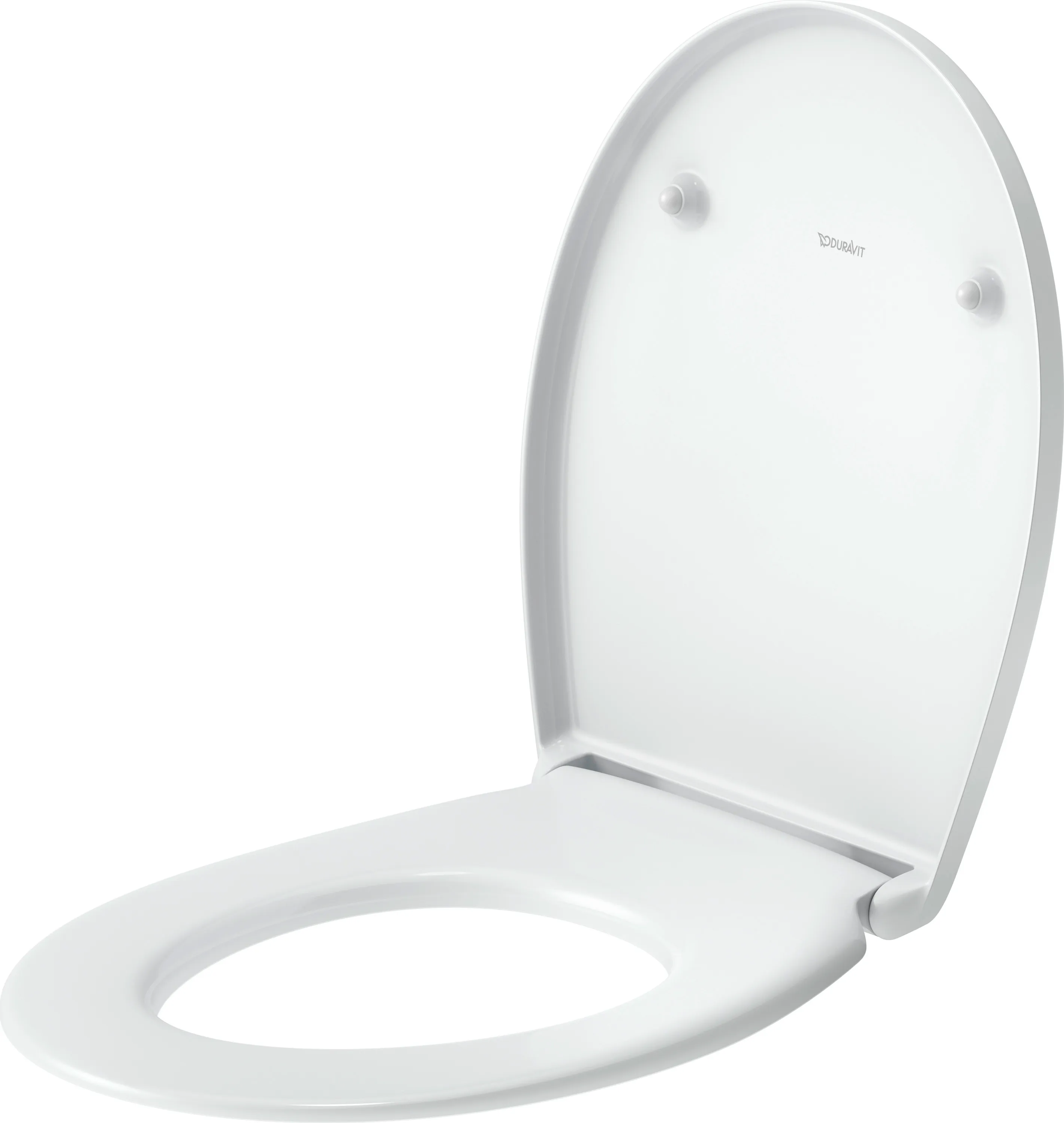 Duravit Univ. WC-Sitz Oval Tief 452mm, Ülap., Absenkaut.,abnehmb.,Scharn. Edelst.,Weiß