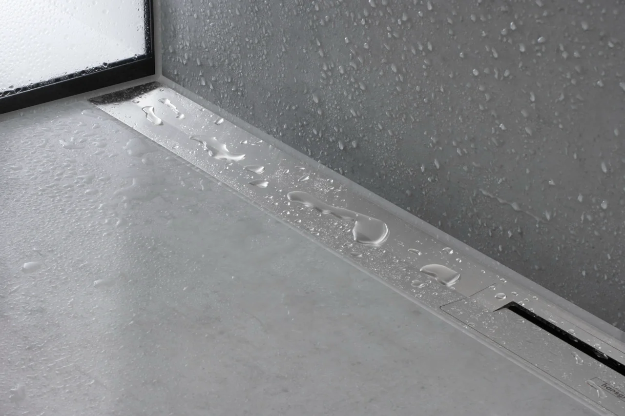 Hansgrohe RainDrain Flex Duschrinne 800 mm, wandangebunden, höhenverstellbar, Edelstahl V2A, bis zu 60 l/min Ablaufleistung Hansgrohe RainDrain Flex Duschrinne 800 mm, wandangebunden, höhenverstellbar, Edelstahl V2A, bis zu 60 l/min Ablaufleistung