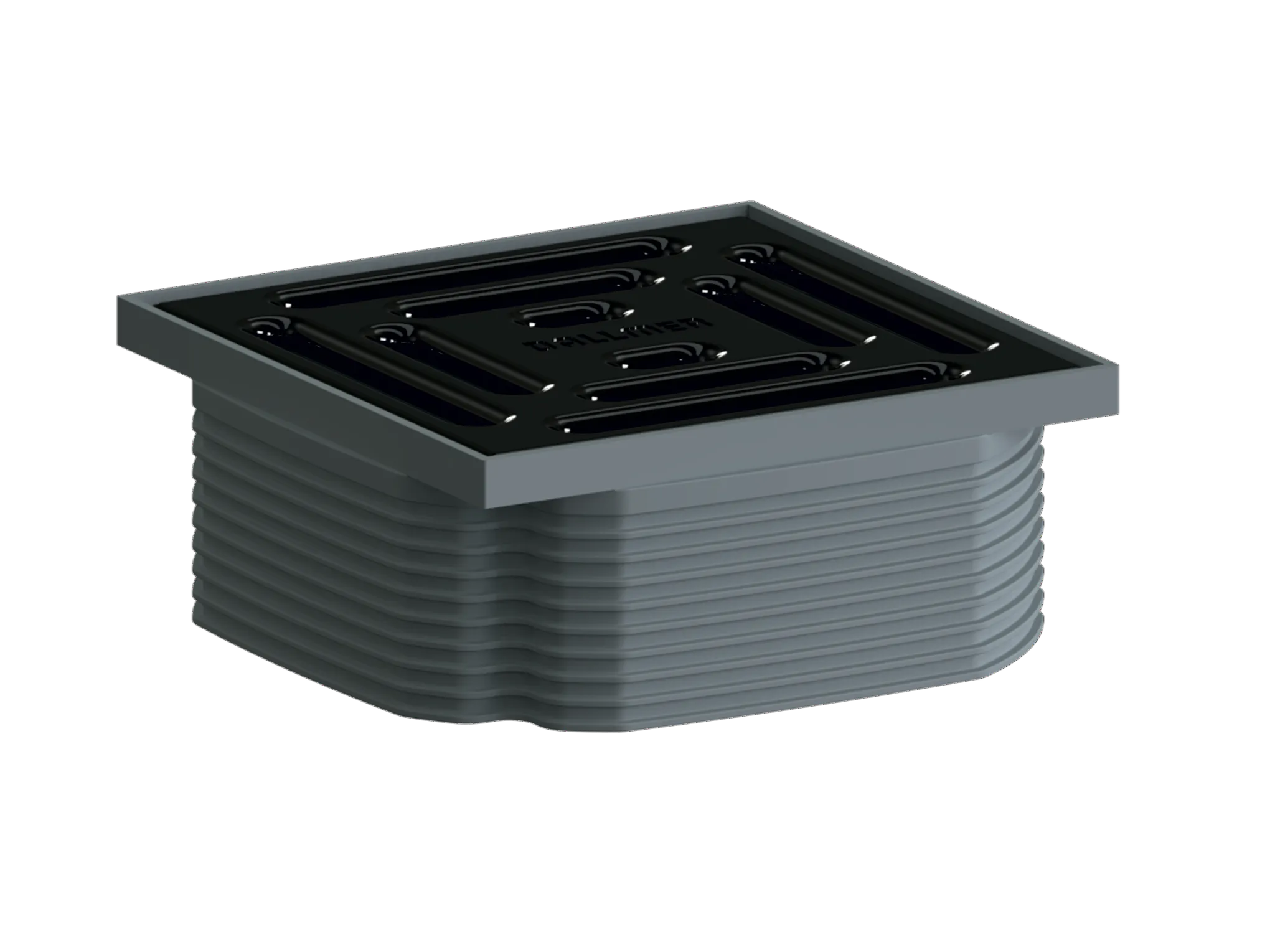 Dallmer Aufsatz DallDrain Pure, schwarz matt, 100 x 100 mm Dallmer Aufsatz DallDrain Pure, schwarz matt, 100 x 100 mm