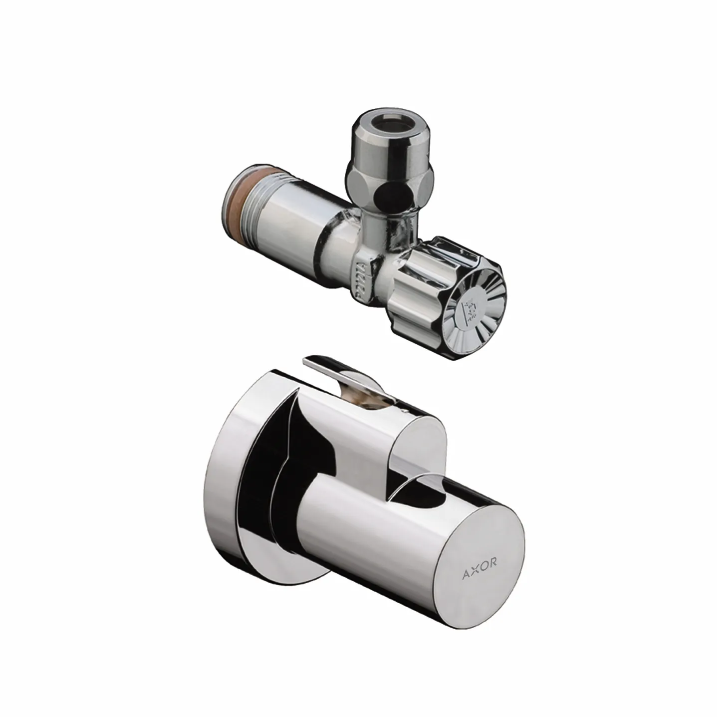 Hansgrohe AXOR Eckventil chrom mit Schuber, G 1/2 Eingang, G 3/8 Abgang Hansgrohe AXOR Eckventil chrom mit Schuber, G 1/2 Eingang, G 3/8 Abgang
