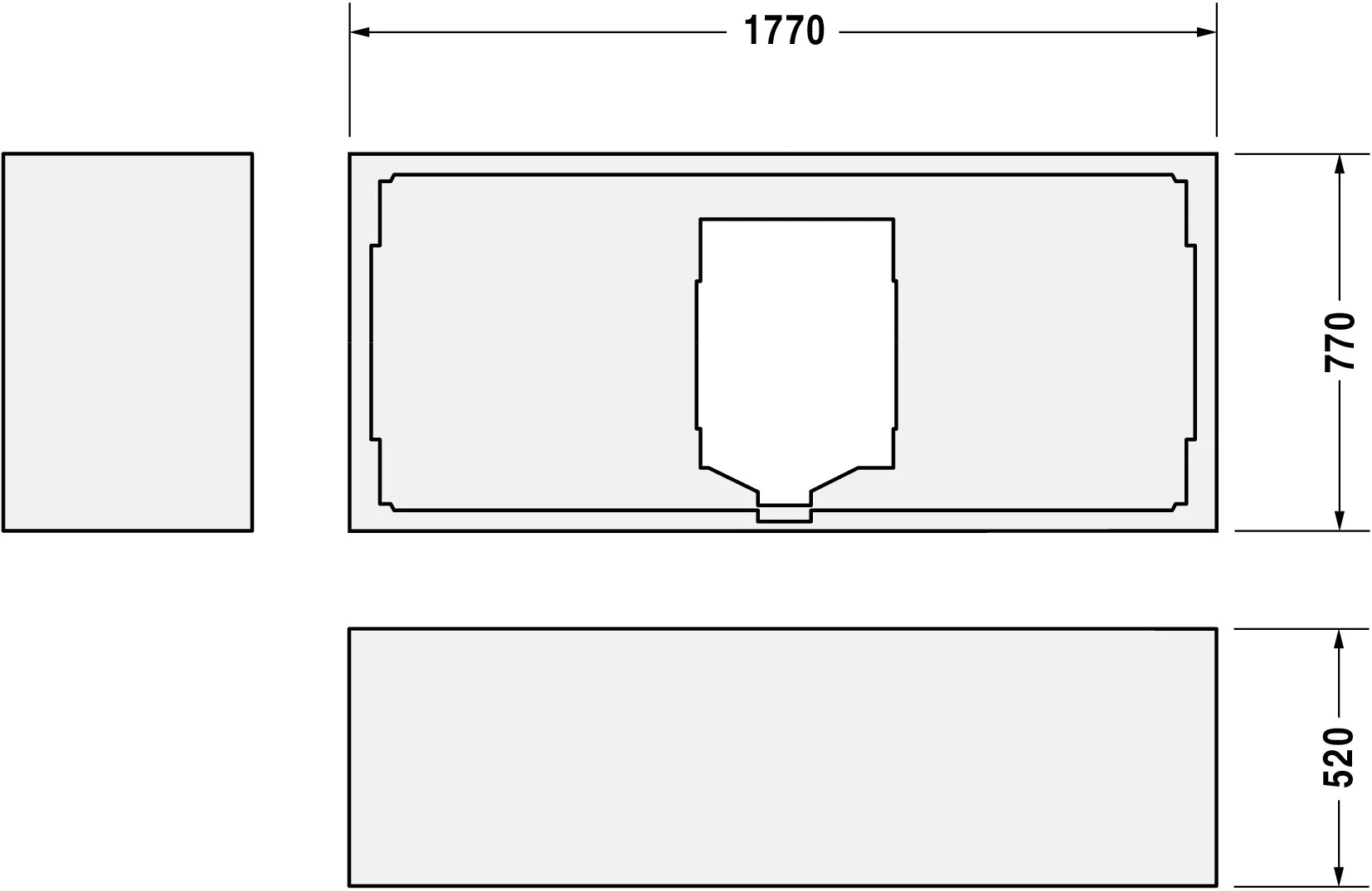 Badewannenträger für D-Code 700101