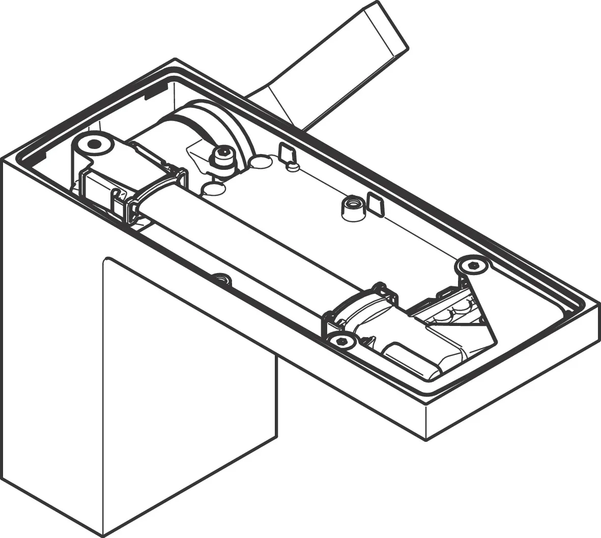 AXOR MyEdition Einhebel-Waschtischmischer 110 mit Push-Open Ablaufgarnitur ohne Platte Chrom