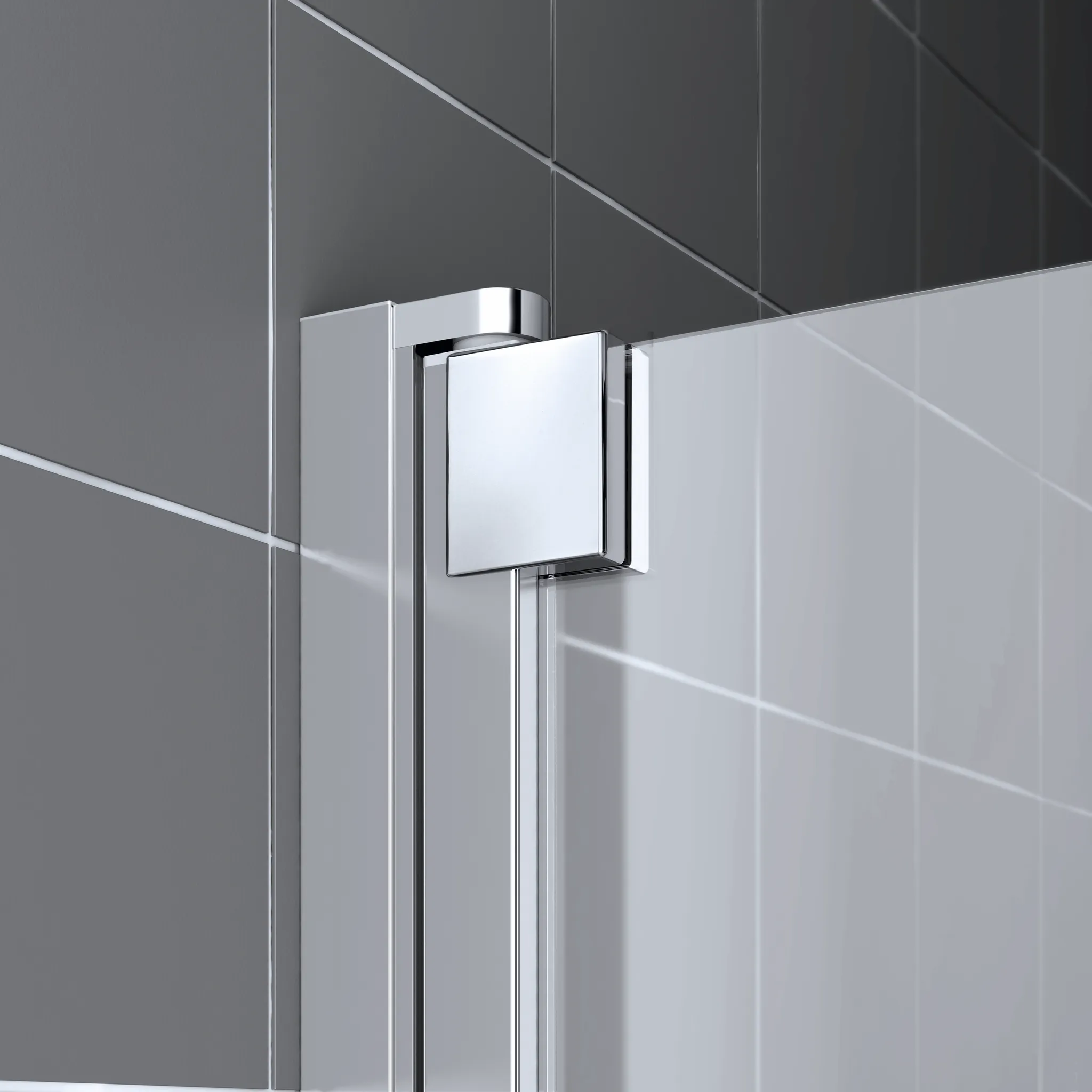 Kermi Pendeltür für Nische und Ecke „RAYA“ Glas SR Opaco, Profile Silber Hochglanz, BV: 708 - 768 mm GAK: 695 - 745 mm WE: 708 - 768 mm H: 1850 mm Kermi Pendeltür für Nische und Ecke „RAYA“ Glas SR Opaco, Profile Silber Hochglanz, BV: 708 - 768 mm GAK: 695 - 745 mm WE: 708 - 768 mm H: 1850 mm