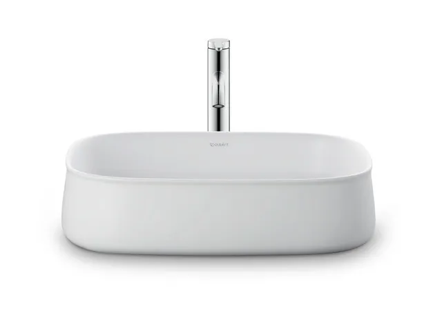 Aufsatzwaschtisch geschliffen „Zencha“ 55 × 39 × 13,5 cm, ohne Hahnlochbohrung in Weiß Seidenmatt Aufsatzwaschtisch geschliffen „Zencha“ 55 × 39 × 13,5 cm, ohne Hahnlochbohrung in Weiß Seidenmatt