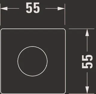 Duravit DU Brausehalter 55x102 Rosette Eckig Schwarz Matt Duravit DU Brausehalter 55x102 Rosette Eckig Schwarz Matt