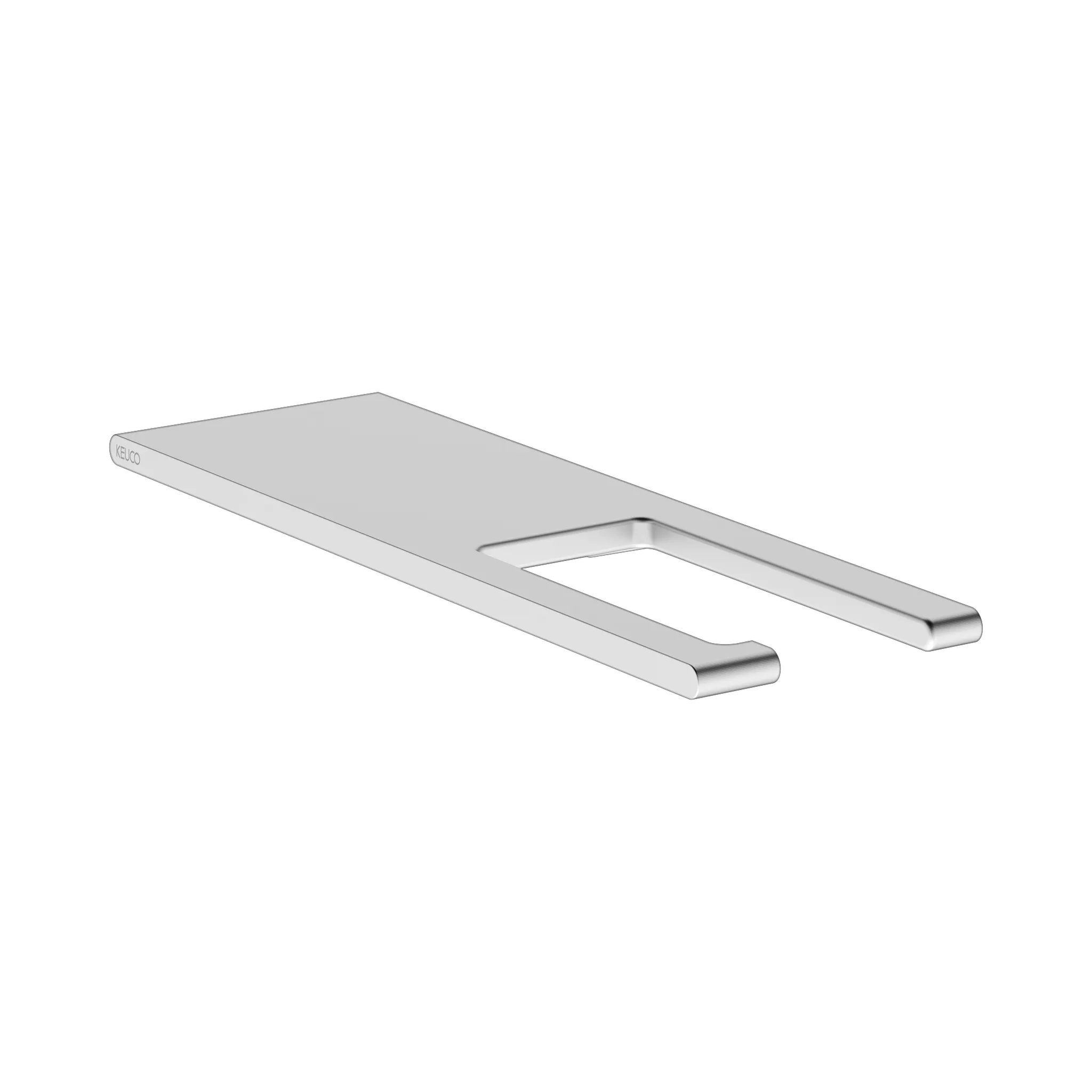 Edition 400 11573170000 Toilettenpapierhalter mit Abdeckung rund/eckig silber-eloxiert