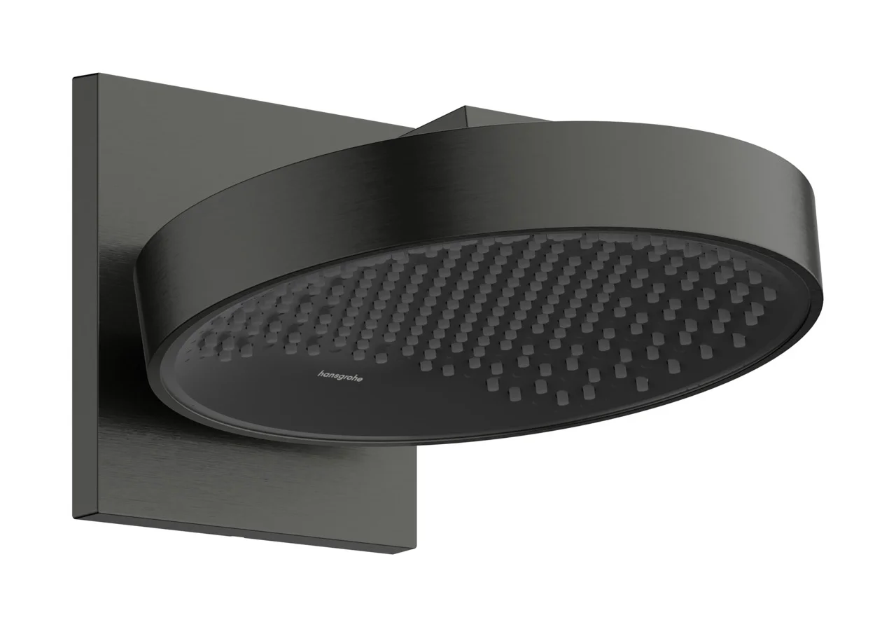 Hansgrohe Rainfinity Kopfbrause 250 mm, 1 Strahl, Brushed Black Chrome, Wandmontage BBC