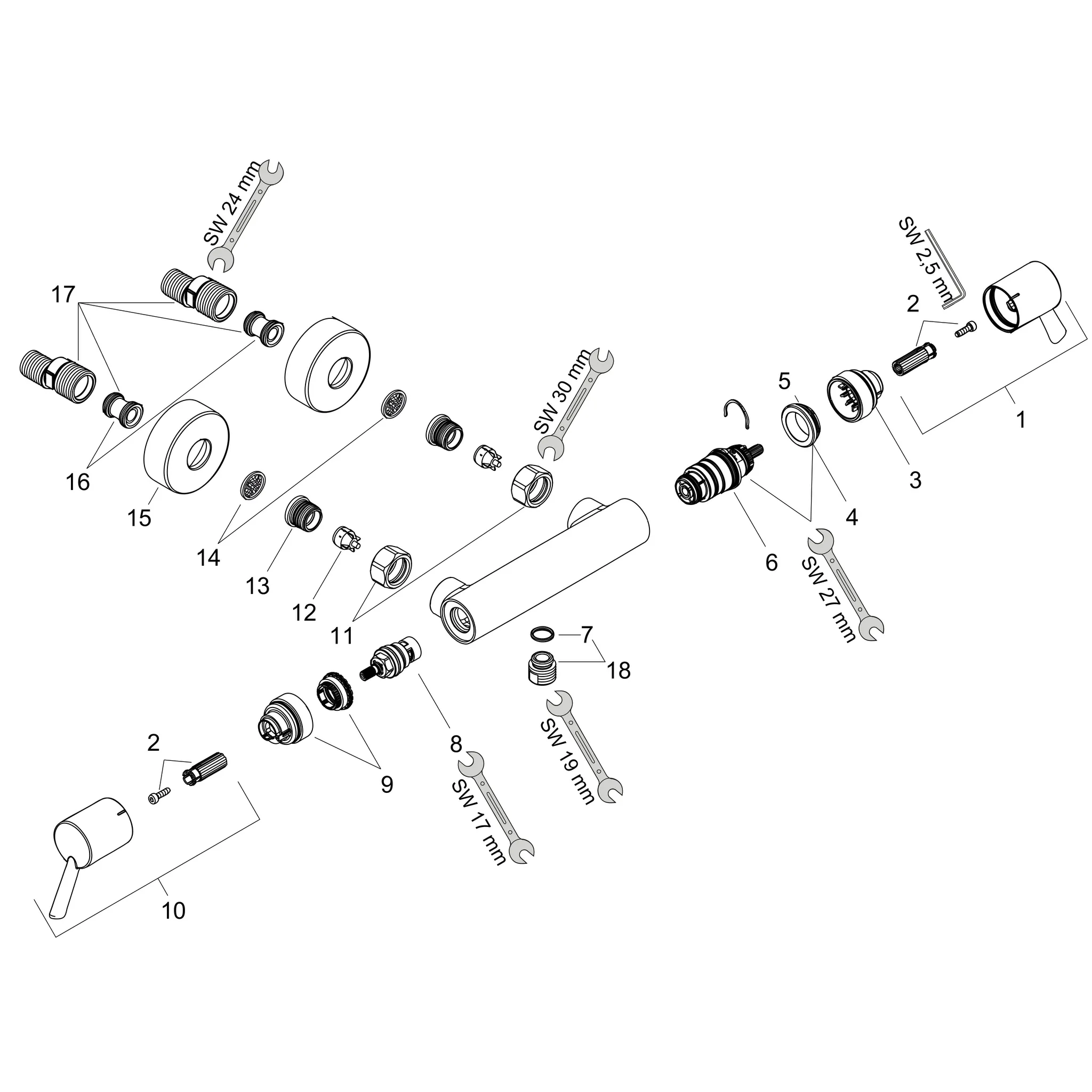 Hansgrohe Ecostat Comfort Brausethermostat Care Aufputz mit extra langen Griffen Chrom Hansgrohe Ecostat Comfort Brausethermostat Care Aufputz mit extra langen Griffen Chrom