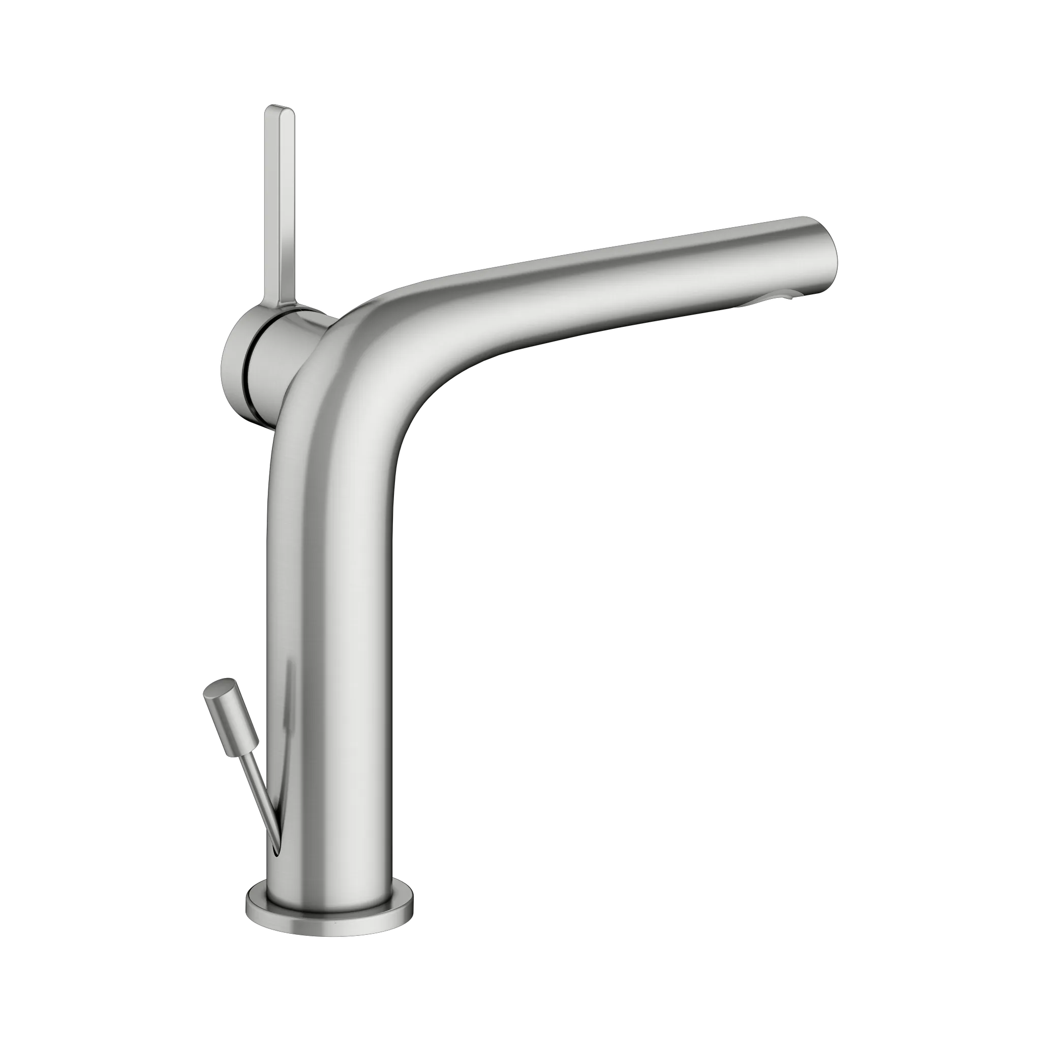 KEUCO EDITION 400 Einhebel-Waschtischmischer 150 mit Zugstangen-Ablaufgarnitur Edelstahl-finish