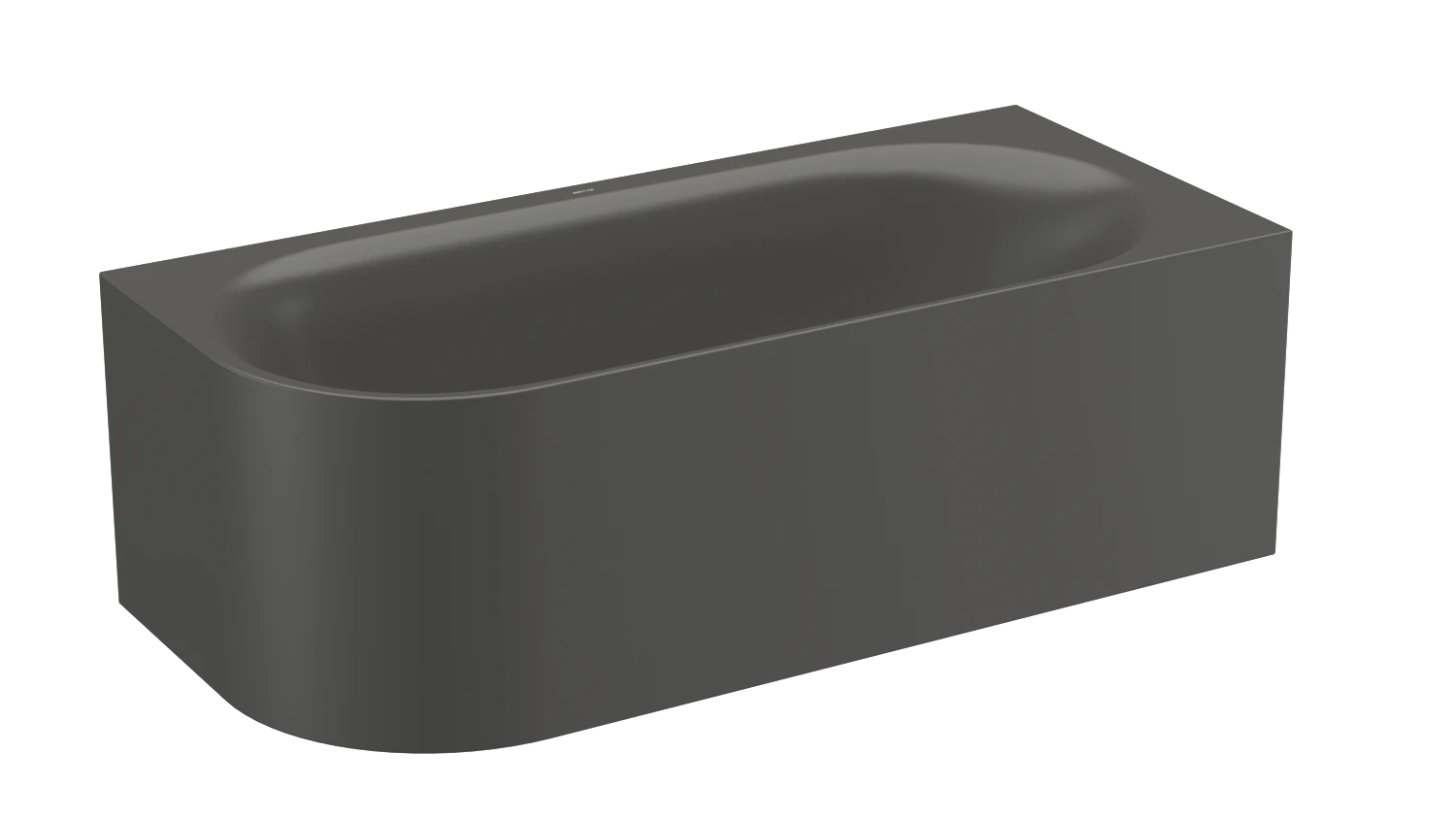Bette oval Badewanne „BetteLux Oval V Silhouette“ 175 × 80 cm in Anthracite