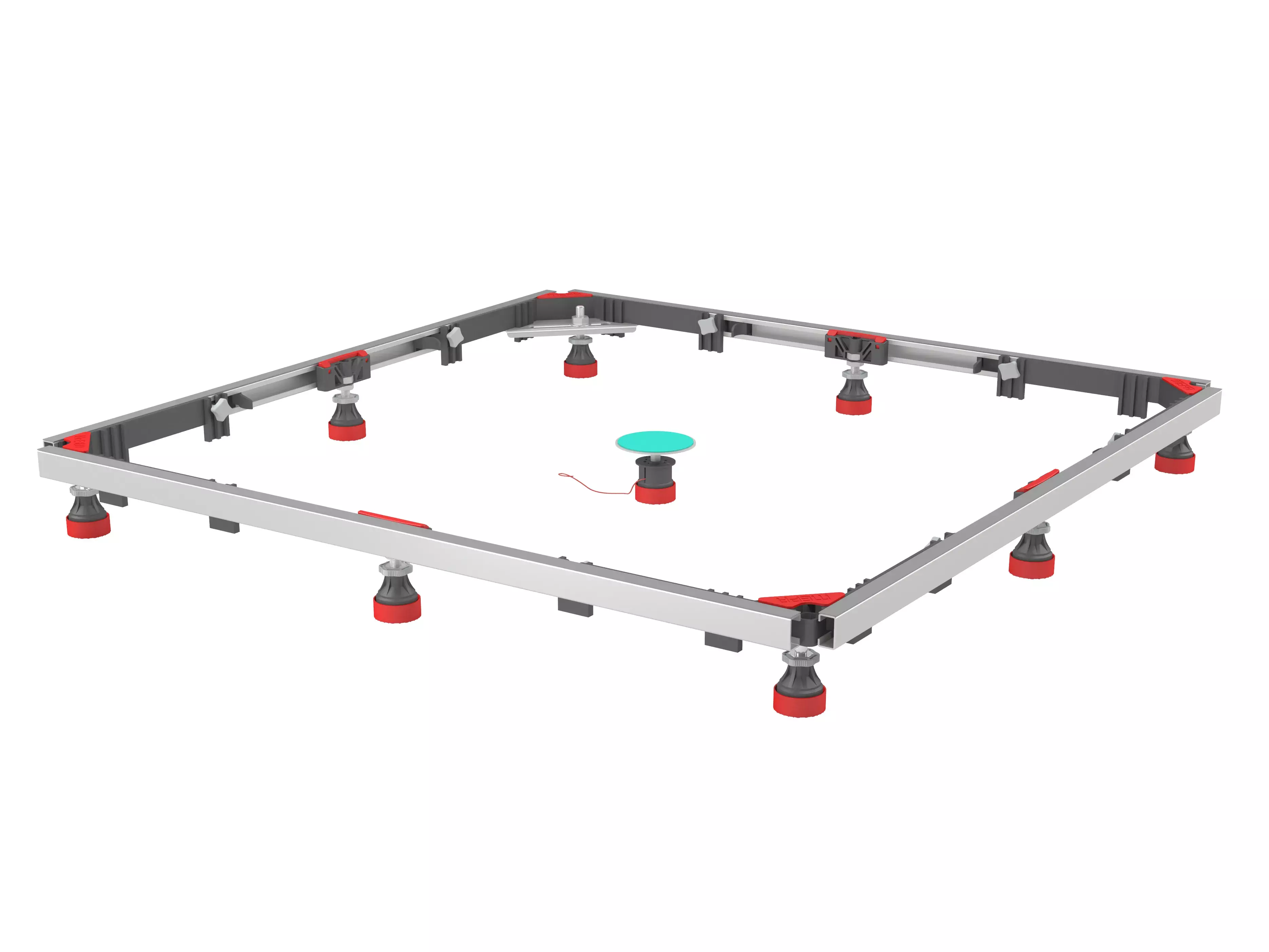 quadrat Set Duschwanne Duschplan 90 × 90 mit Kaldewei-Ablauf und Rahmen Komplettset Duschwanne mit Ablauf und Rahmen 90 × 90 cm, ,