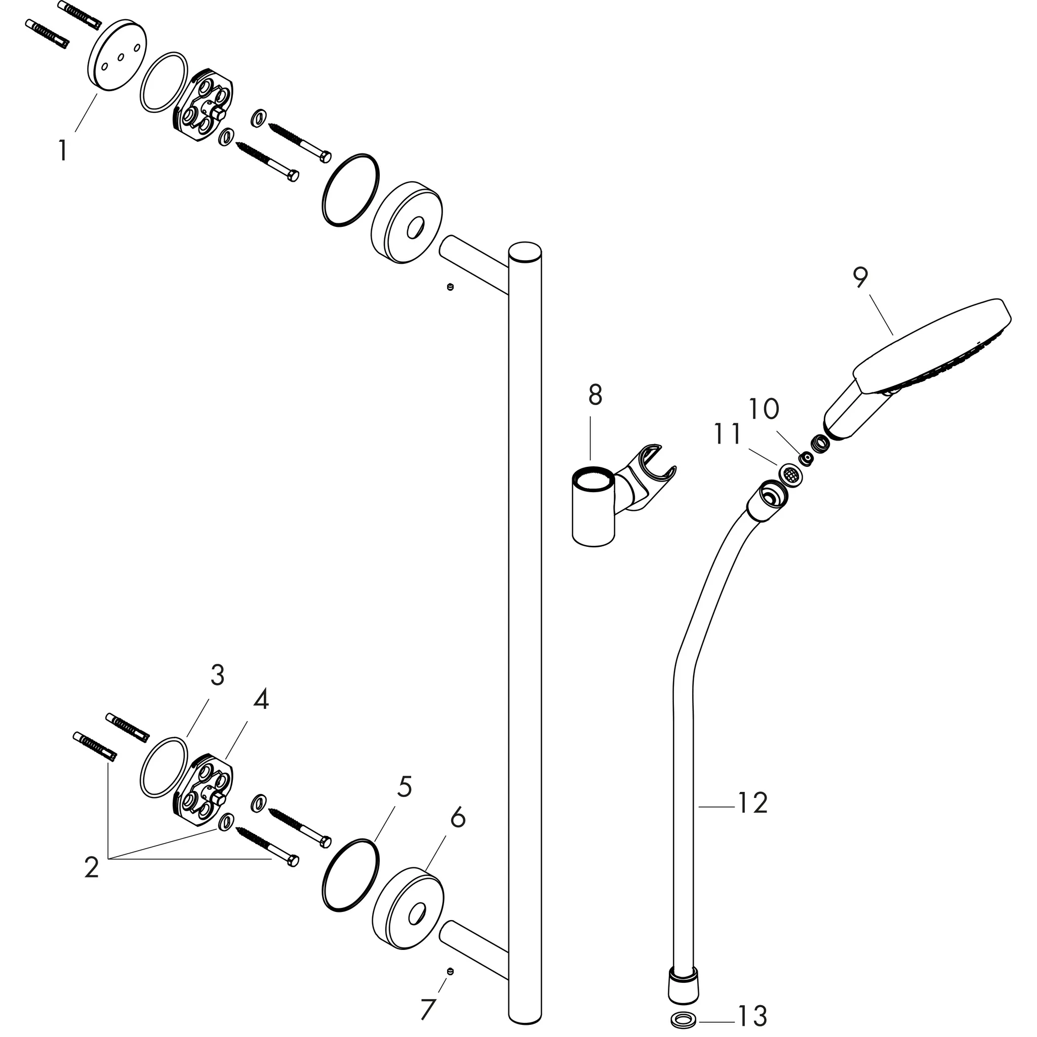 Hansgrohe Raindance Select S 120 3jet EcoSmart Brauseset, Chrom Hansgrohe Raindance Select S 120 3jet EcoSmart Brauseset, Chrom