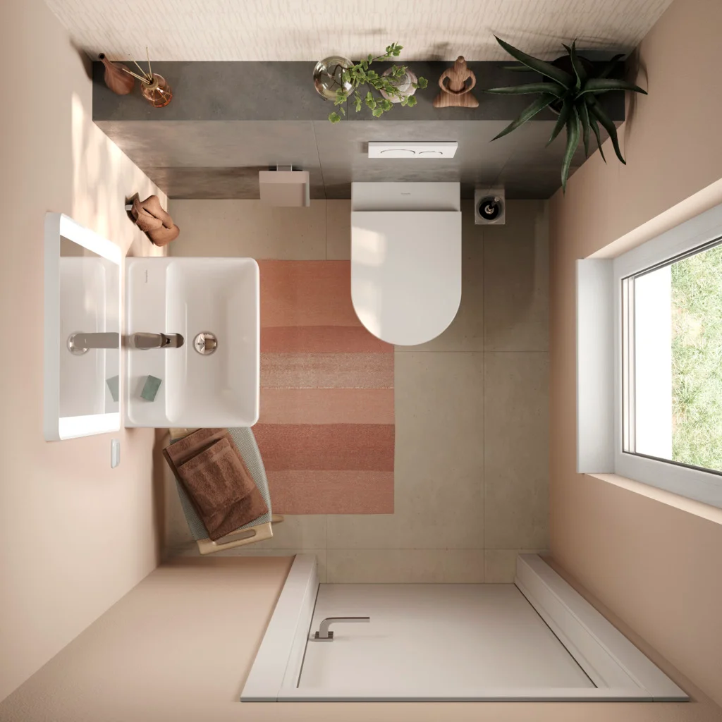 Hansgrohe EluPura Original S Wand-WC-Set, glänzend, 540 mm, AquaChannel Flush, SoftClose, QuickRelease