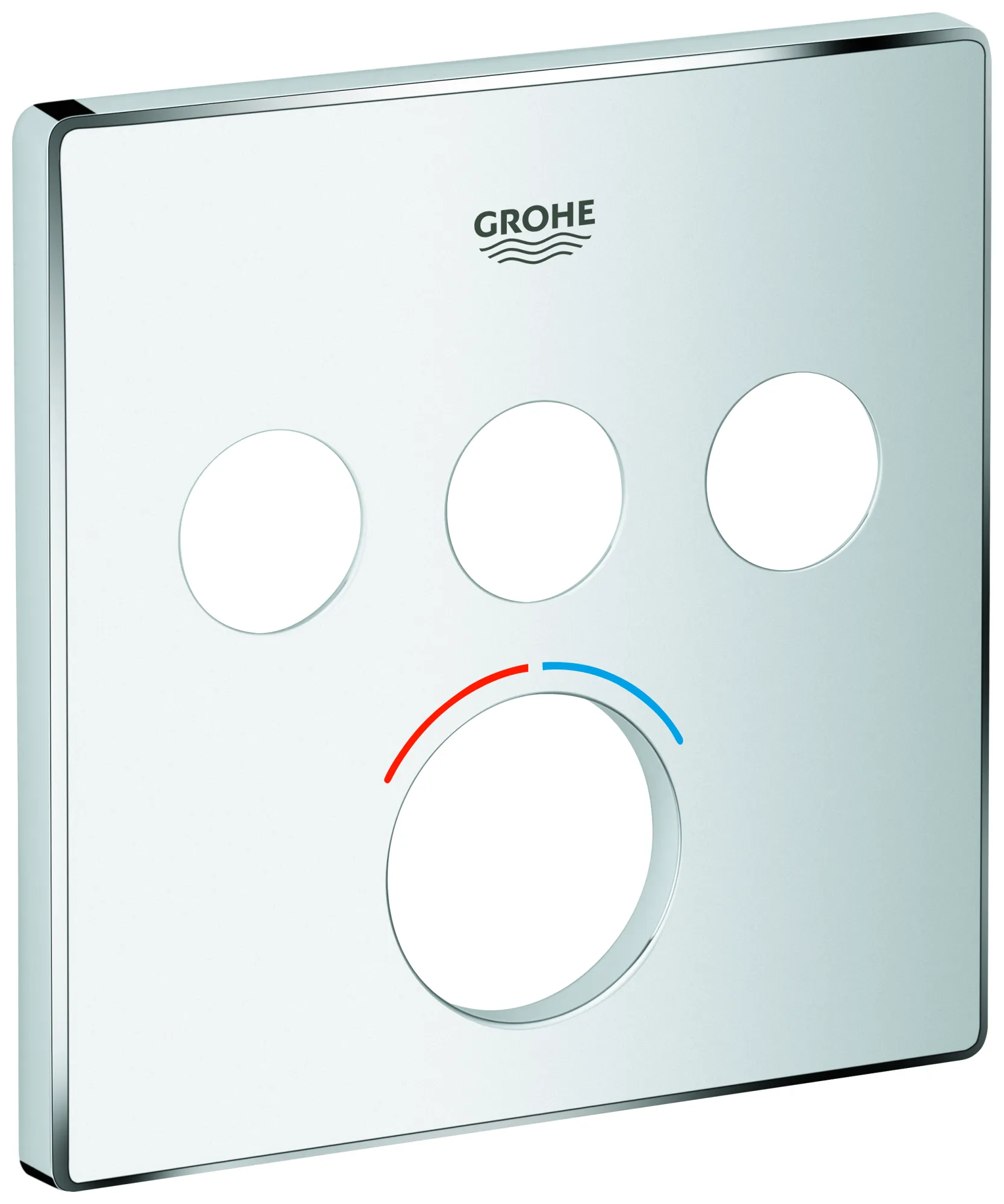 Rosette 46996, Material: Metall, eckig, für SmartControl Unterputz, für Mischer mit 3 Absperrventilen, StarLight Oberfläche, chrom Rosette 46996, Material: Metall, eckig, für SmartControl Unterputz, für Mischer mit 3 Absperrventilen, StarLight Oberfläche, chrom