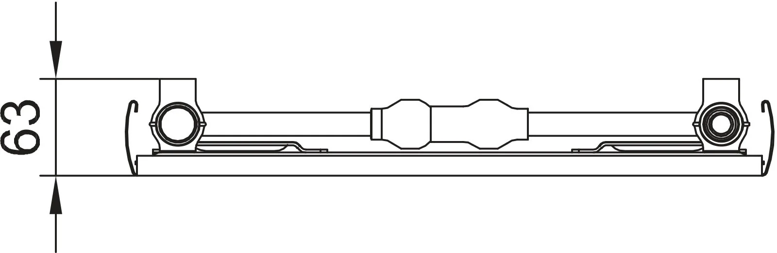 Flachheizkörper Verteo Line Typ 10, HxLxT: 1200x300x63 mm, Farbe: Weiß RAL 9016 seidenglanz, 10 bar, Abdeckung: ohne, Wärmeleistung 75/65-20: 398 Watt, Winkelkonsole kurz Flachheizkörper Verteo Line Typ 10, HxLxT: 1200x300x63 mm, Farbe: Weiß RAL 9016 seidenglanz, 10 bar, Abdeckung: ohne, Wärmeleistung 75/65-20: 398 Watt, Winkelkonsole kurz