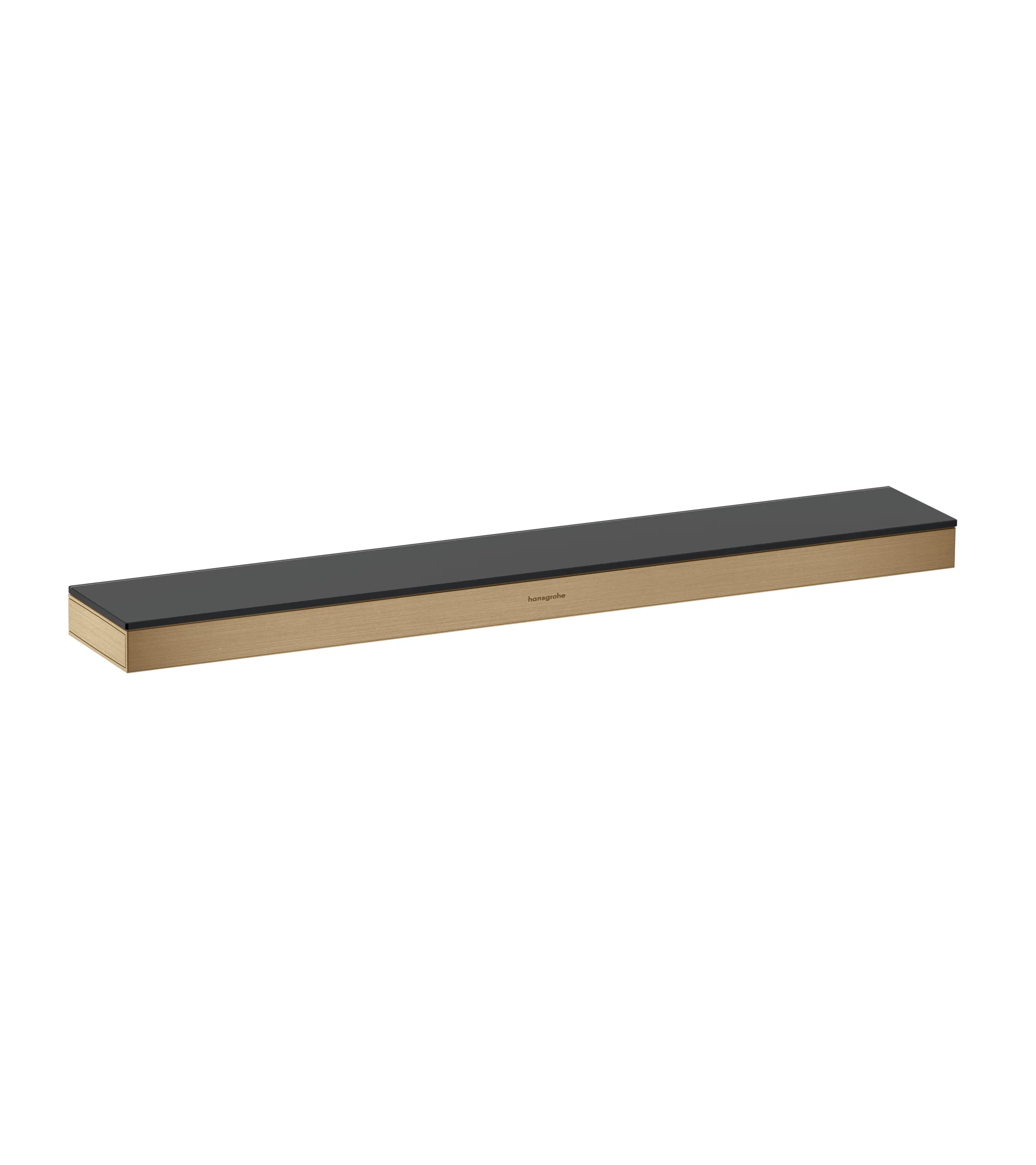 Hansgrohe Rainfinity Ablage 500 mm Brushed Bronze Wandmontage mit Sicherheitsglas und verdeckter Befestigung