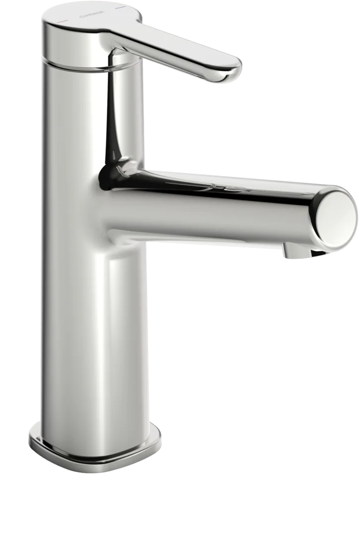 HansaDESIGNO Style Waschtischarmatur, Einhebelmischer, Chrom, DN15, Ausladung 128 mm