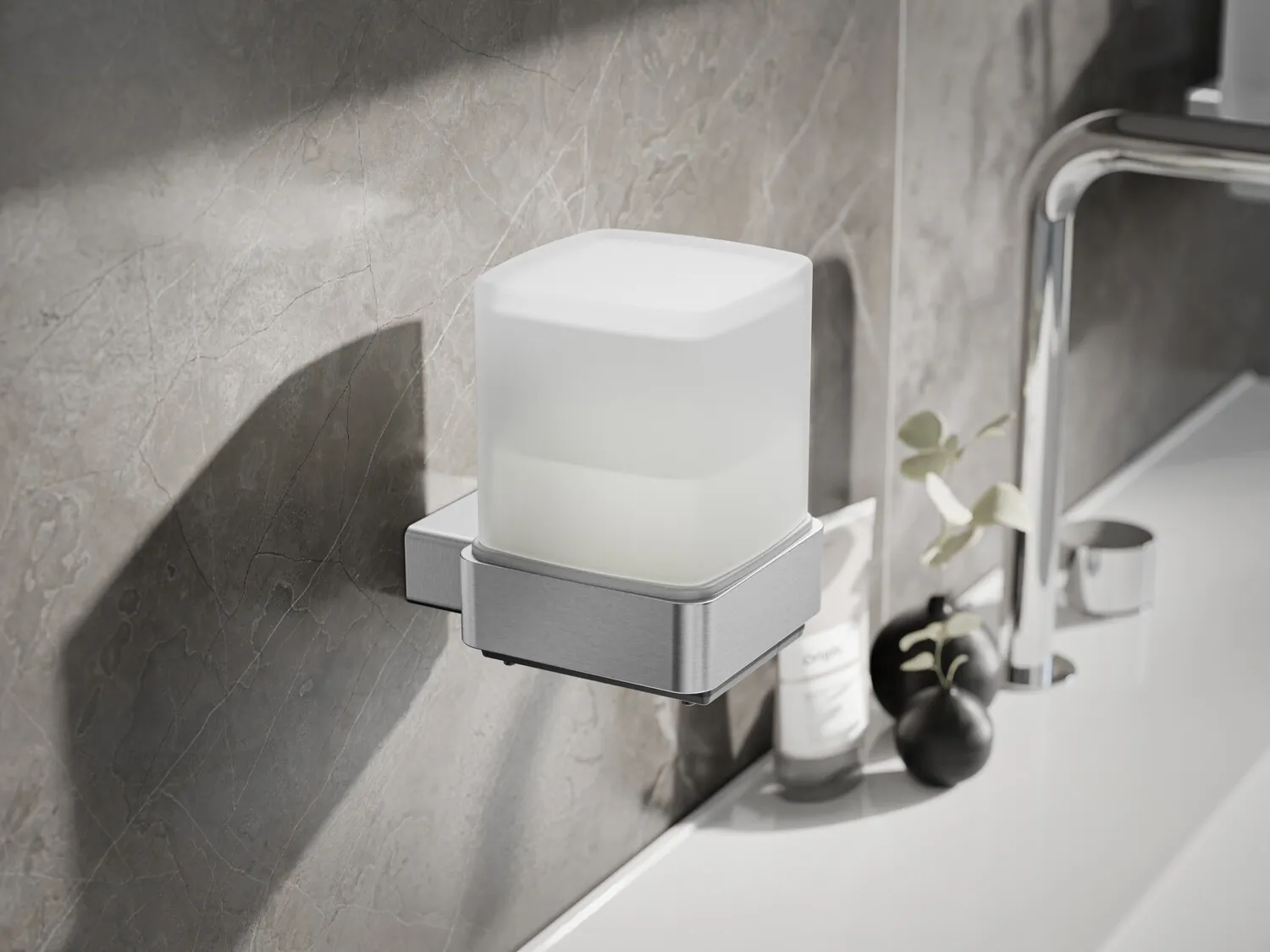 emco loft SensorseifenspenderGlas satiniert, edelstahloptik emco loft SensorseifenspenderGlas satiniert, edelstahloptik