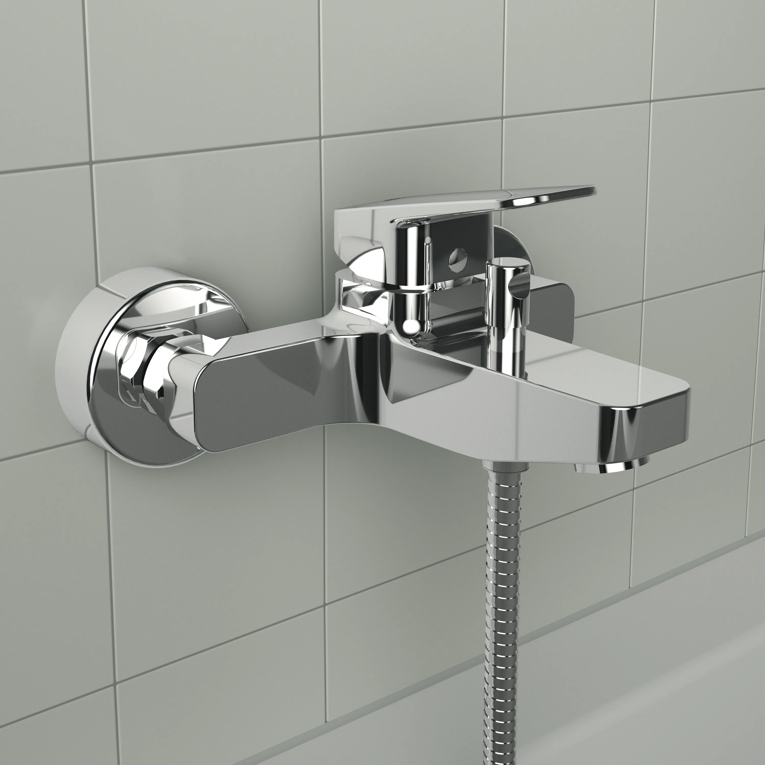 Badearmatur Aufputz Ceraplan mit Handbrause-Set 220x182x109mm Chrom Badearmatur Aufputz Ceraplan mit Handbrause-Set 220x182x109mm Chrom