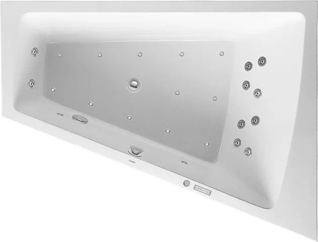 Duravit Whirlwanne „Paiova“ sonderform 1700 × 1300 mm, rechts mit Combi-System E, in Weiß Duravit Whirlwanne „Paiova“ sonderform 1700 × 1300 mm, rechts mit Combi-System E, in Weiß