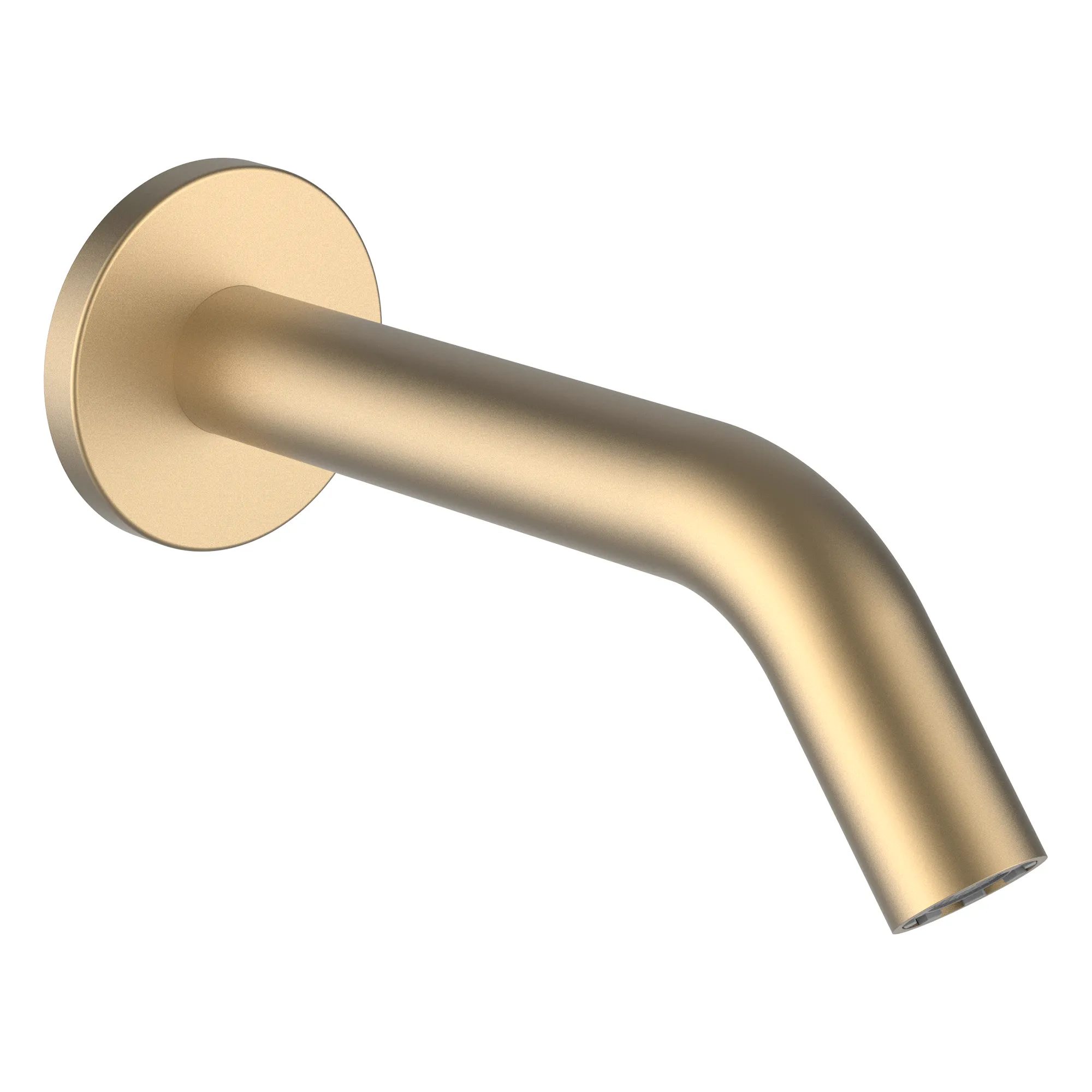 Wanneneinlauf Kartell Festauslauf Ausladung 175mm PVD Blassgold matt