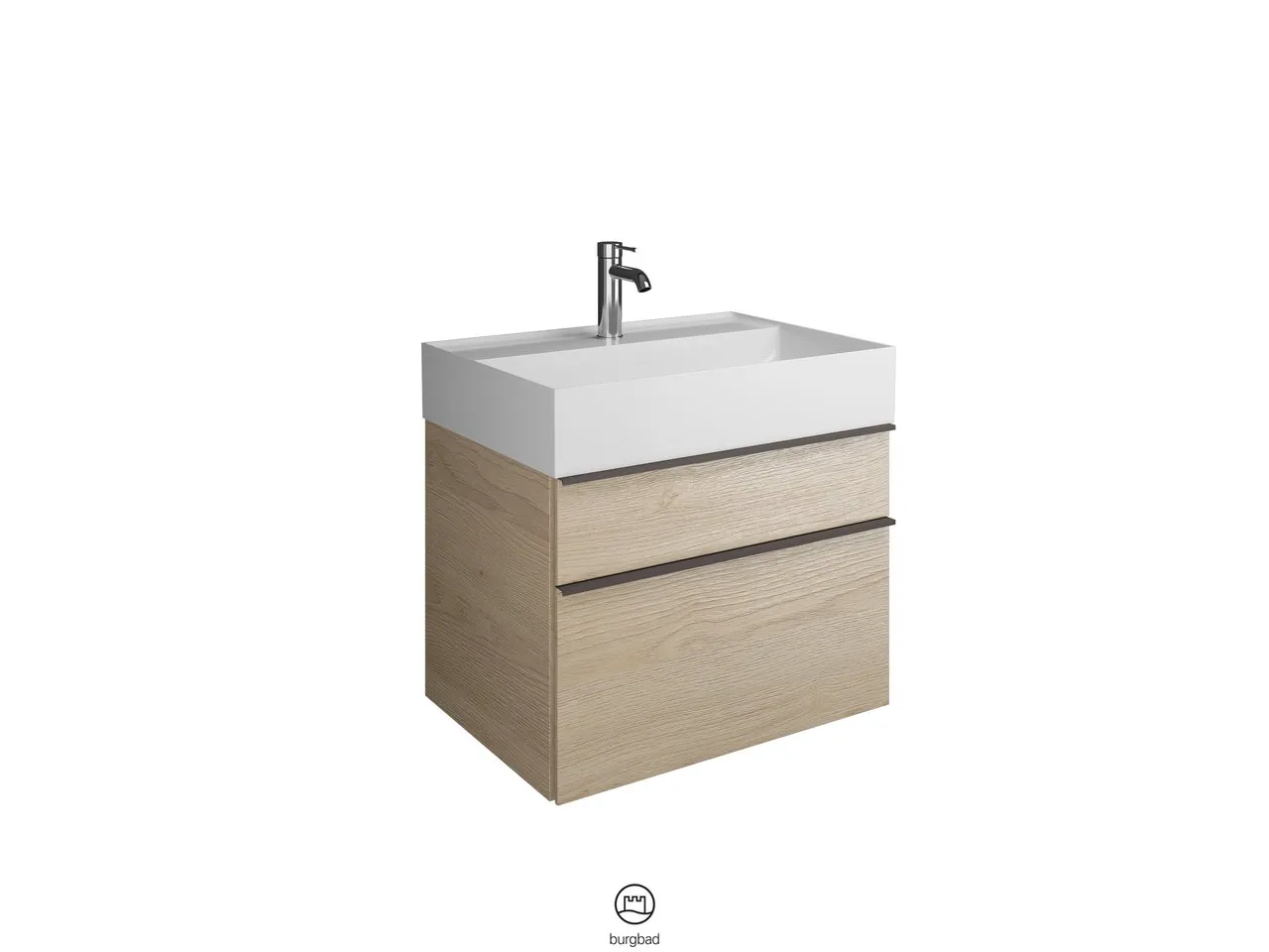 burgbad Badmöbelset „Yumo“ in Eiche Dekor Silber burgbad Badmöbelset „Yumo“ in Eiche Dekor Silber