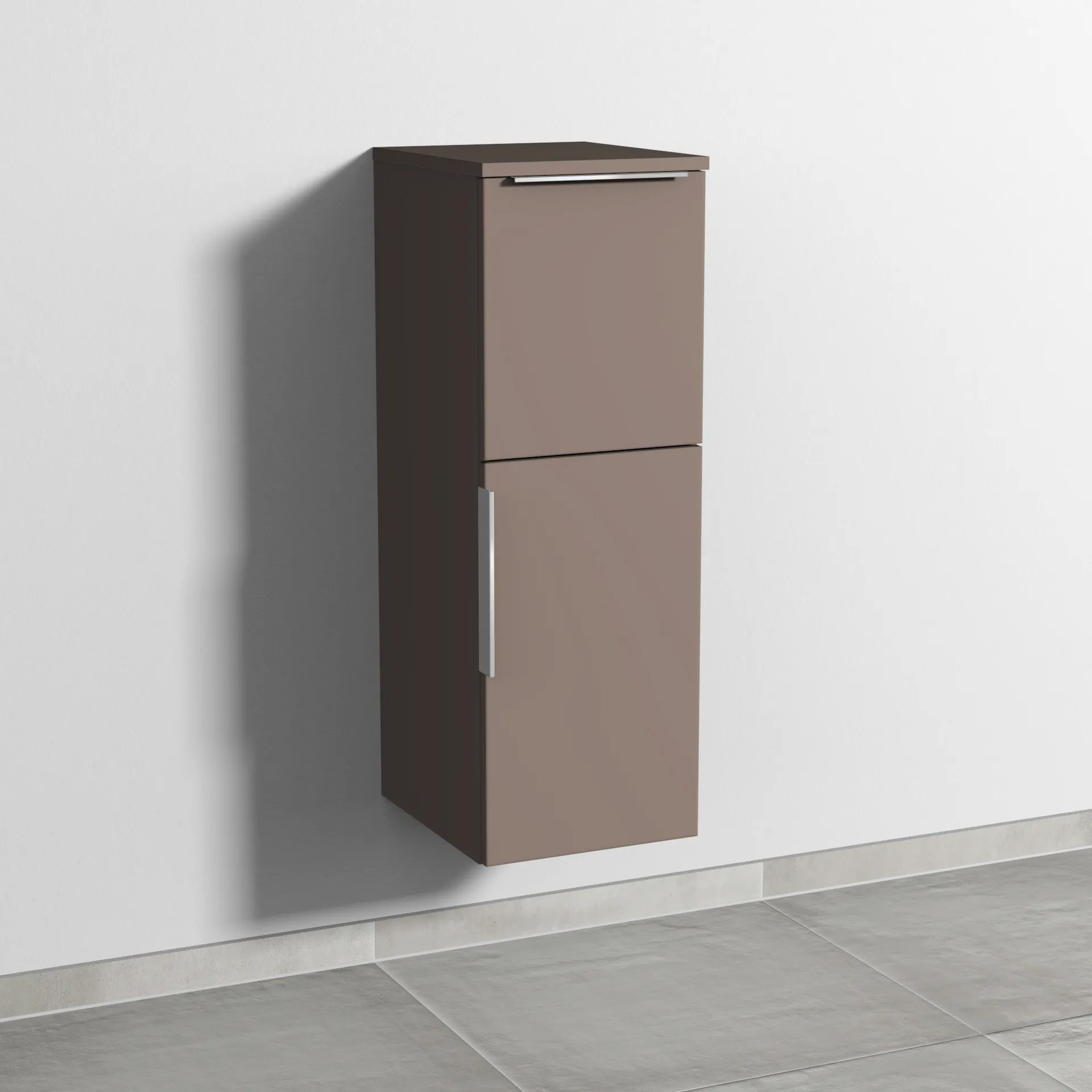 Sanipa Mittelschrank „3way“ 300 × 850 × 345 mm Anschlag rechts, in Taupe (matt), Anschlag rechts