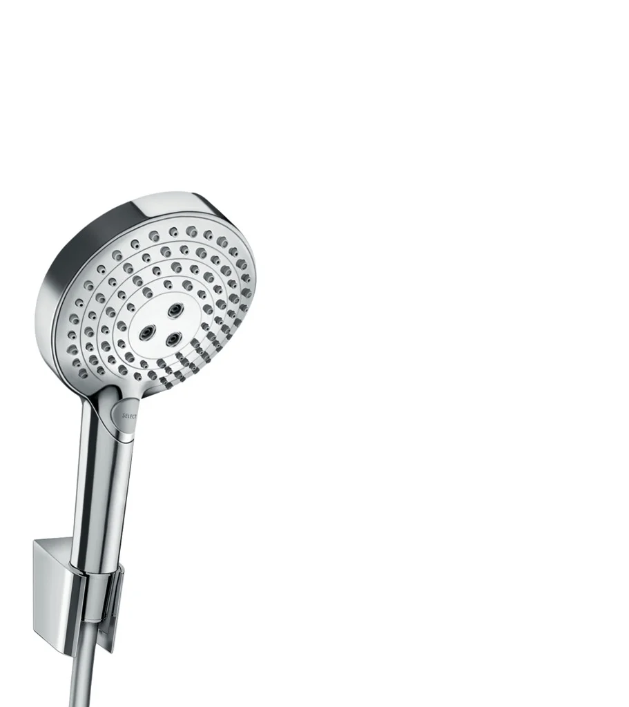 Hansgrohe Raindance Select S Brausenset 120 3jet PowderRain, Chrom, 125 mm Brausekopf, 160 cm Schlauch