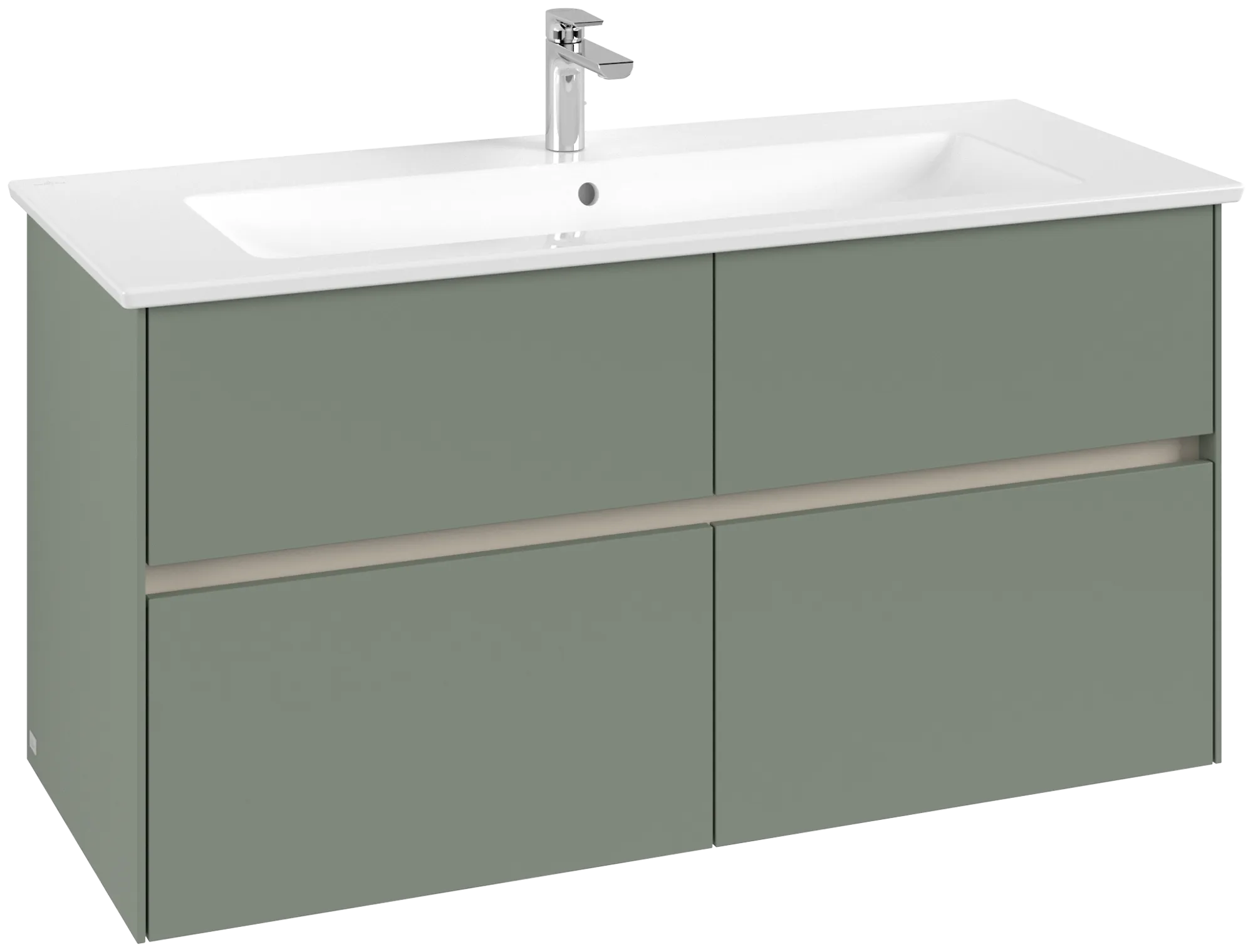 Villeroy & Boch Collaro Waschbeckenunterschrank C14600, Soft Green, 1161 x 610 x 480 mm