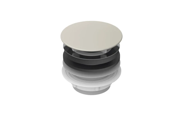 Schaftventil, Ab- und Überlauf, Waschtisch, 65x65x60 mm, Weiß, Messing, Metall, Kunststoff Schaftventil, Ab- und Überlauf, Waschtisch, 65x65x60 mm, Weiß, Messing, Metall, Kunststoff