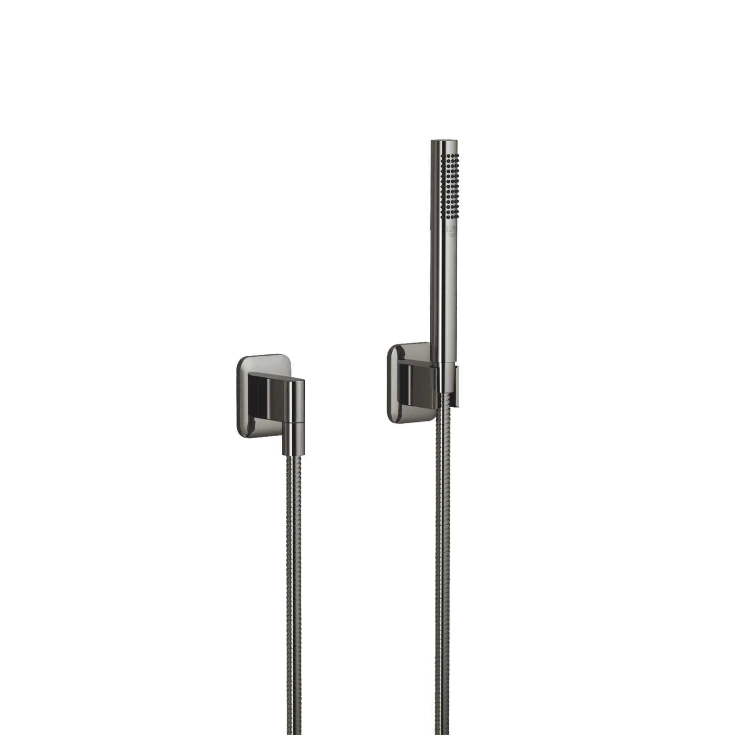 Dornbracht LISSE Schlauchbrausegarnitur mit Einzelrosetten - COMPACT RAIN, Dark Chrome